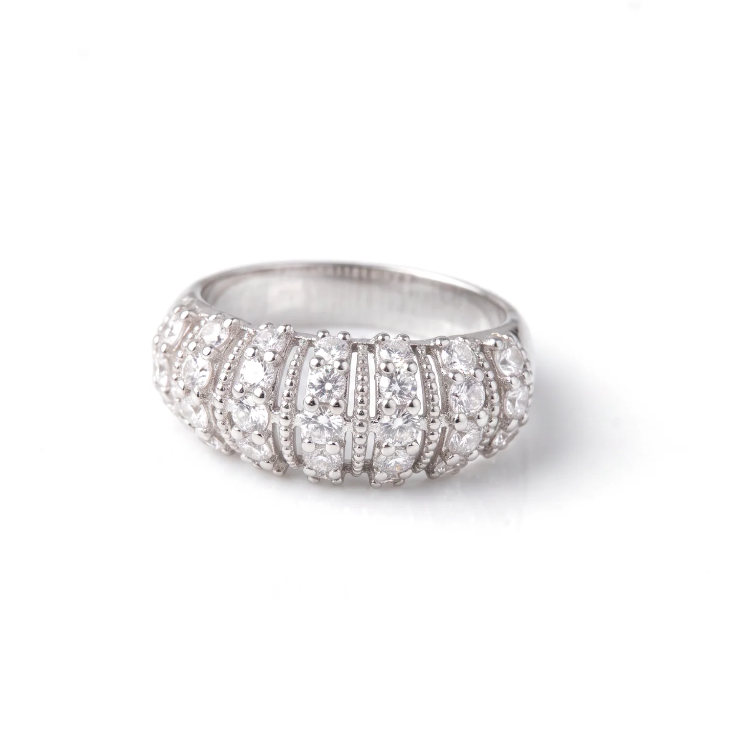 Baguette Dome Ring, view 1 — House of Mina