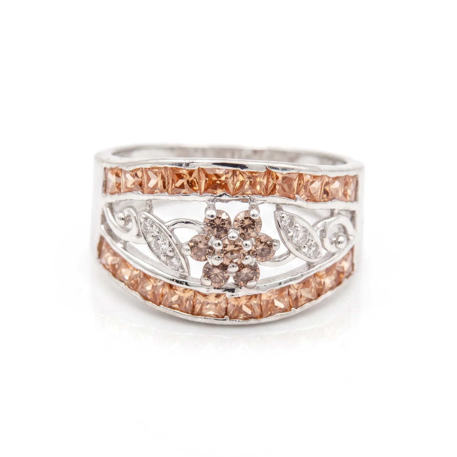 Champagne Flower Band, view 2 — House of Mina
