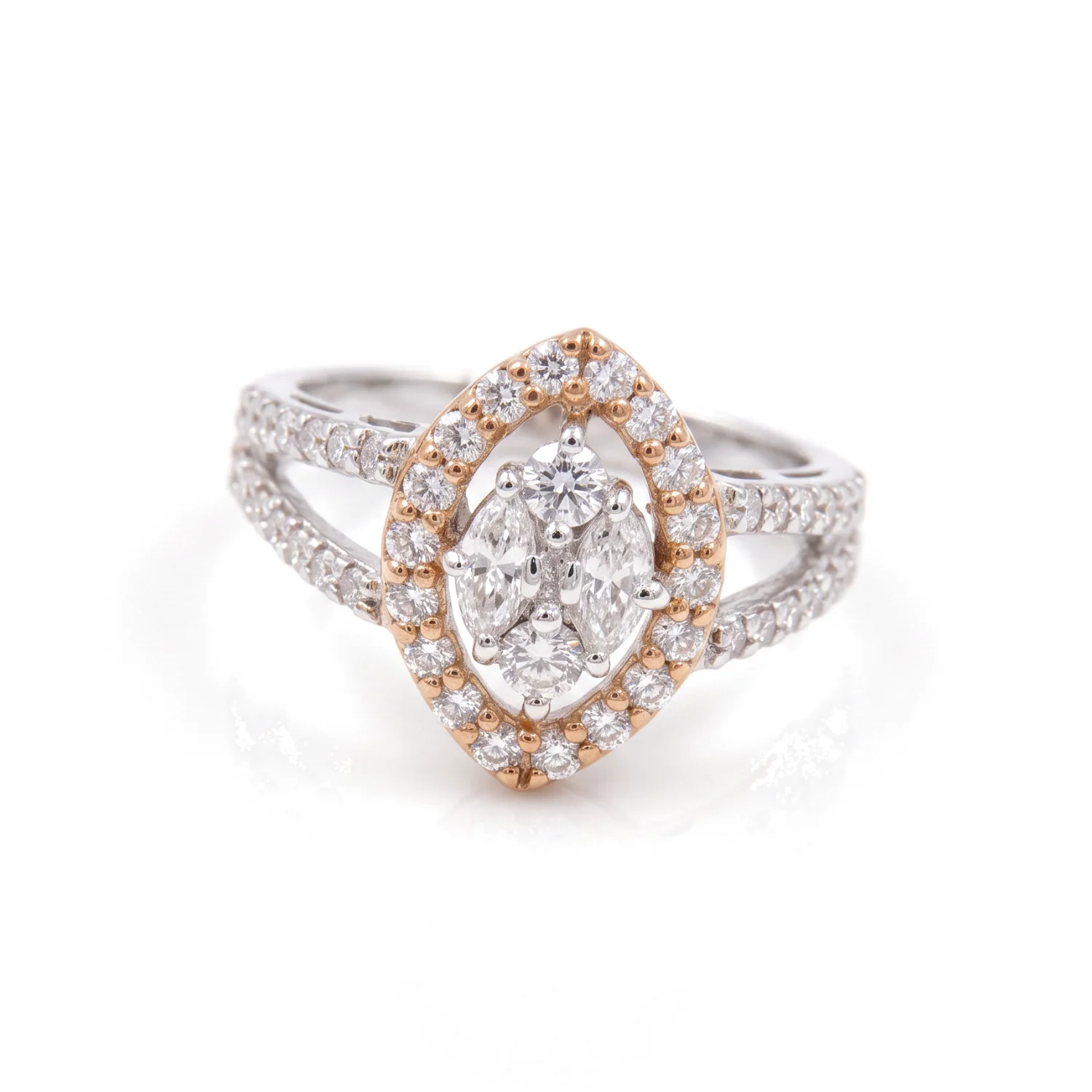 Sienna Marquise Illusion Ring, view 1 — House of Mina