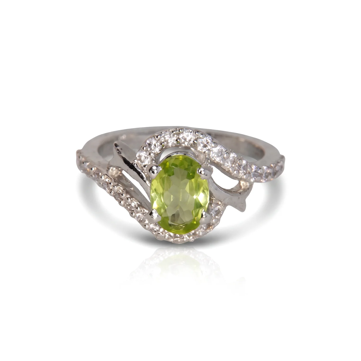 Ivy Peridot Ring, view 1 — House of Mina
