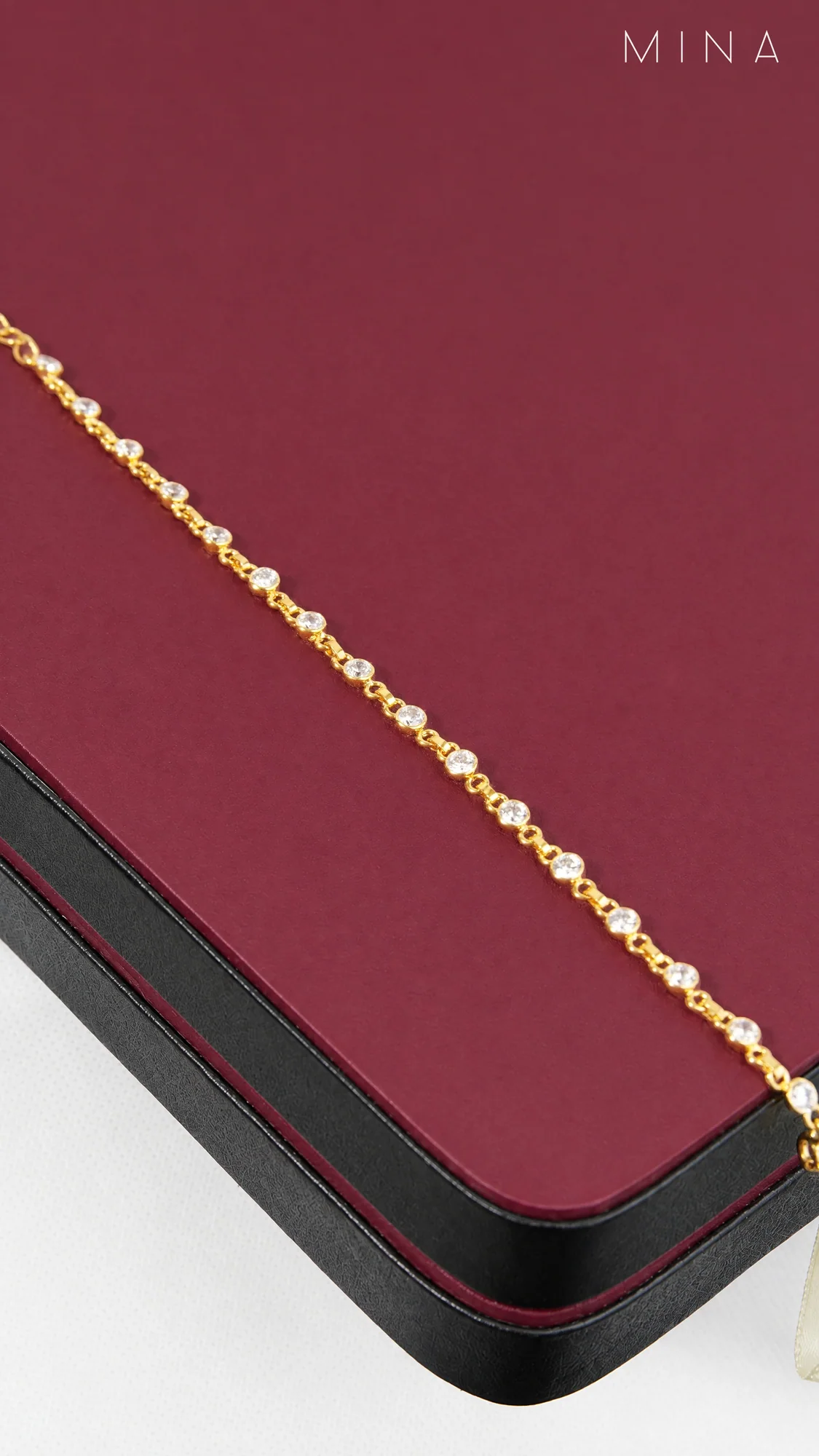 Gold Station Bracelet, view 1 — House of Mina