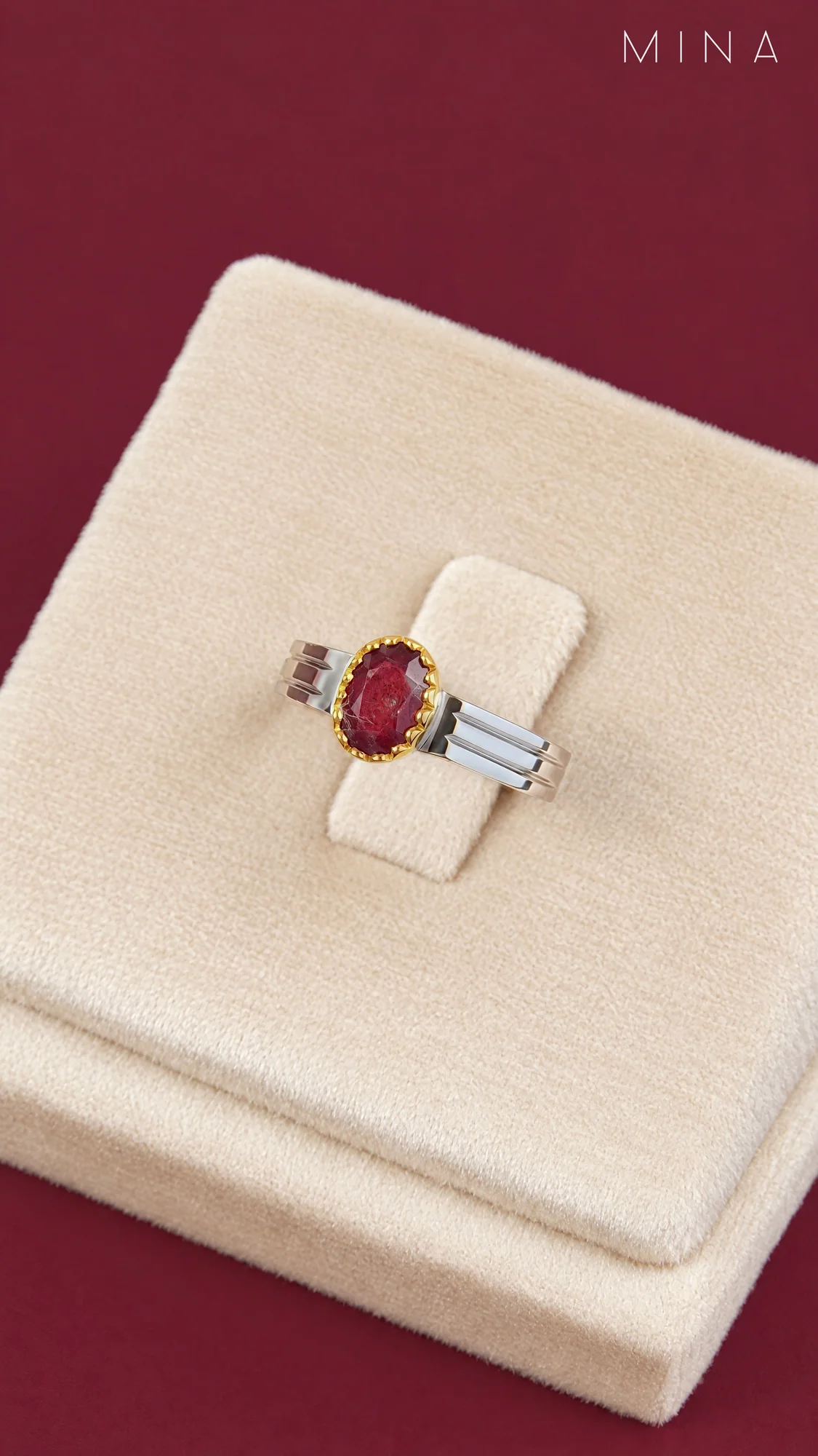 Natural Ruby Ring No. 14, view 1 — House of Mina