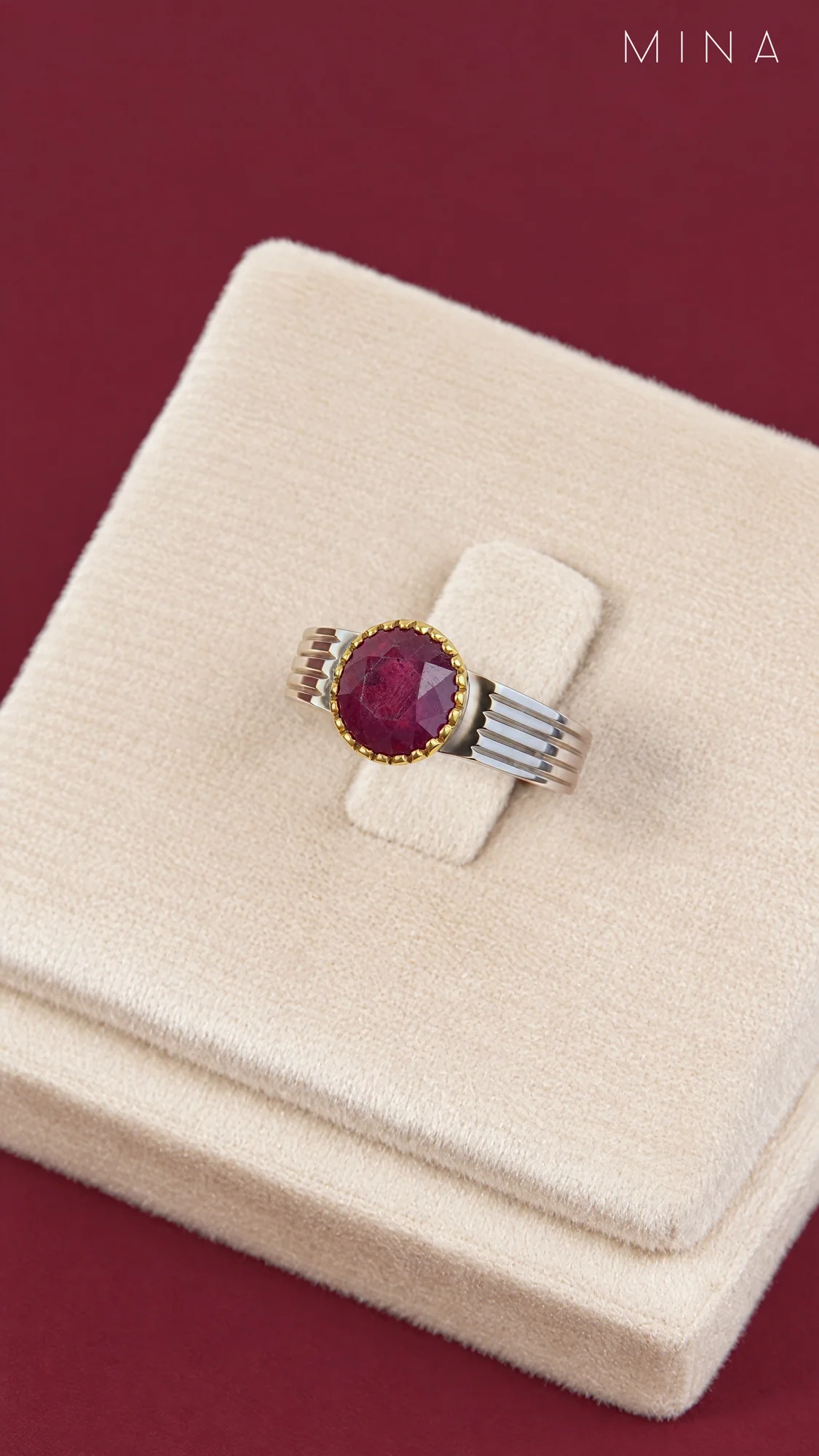 Natural Ruby Ring No. 15, view 1 — House of Mina