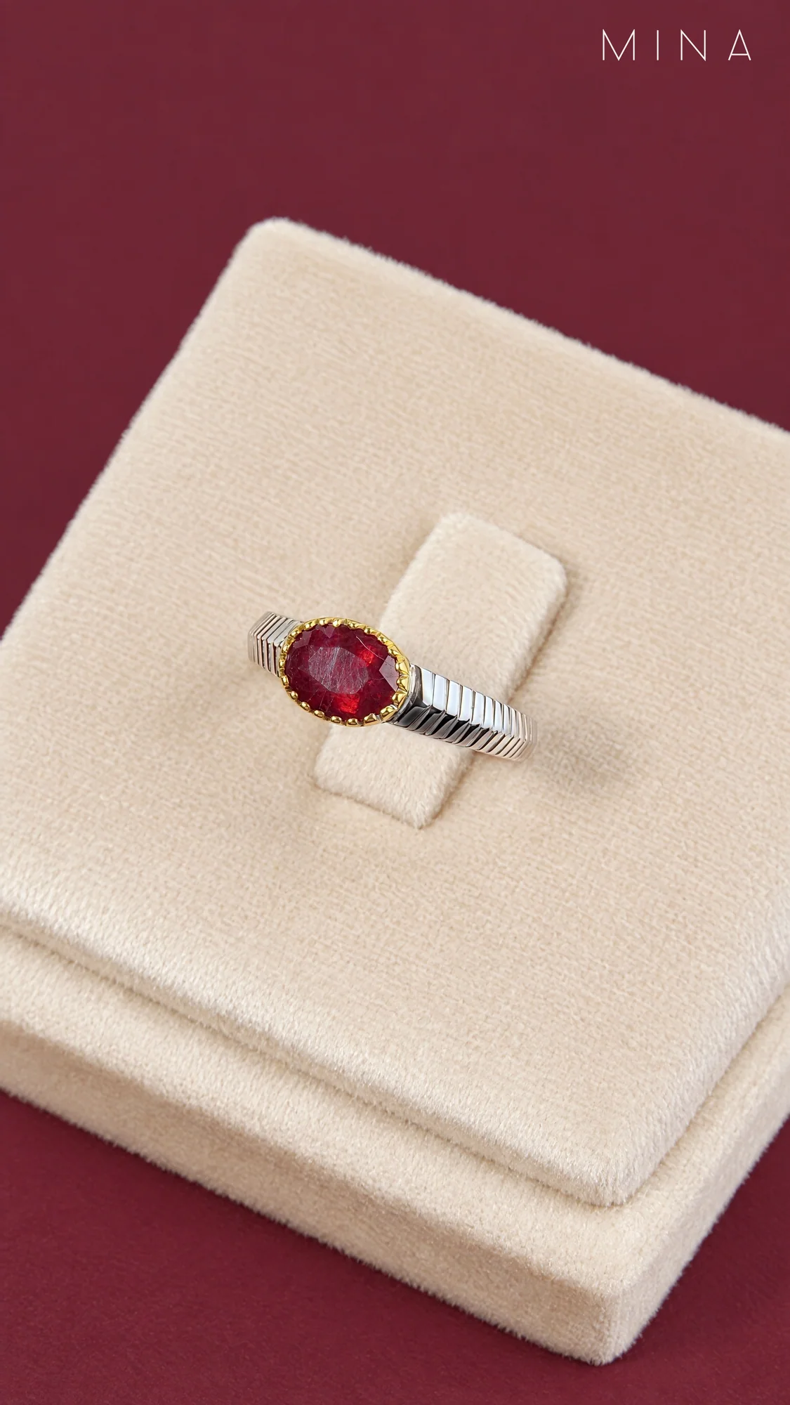 Natural Ruby Ring No. 16, view 1 — House of Mina