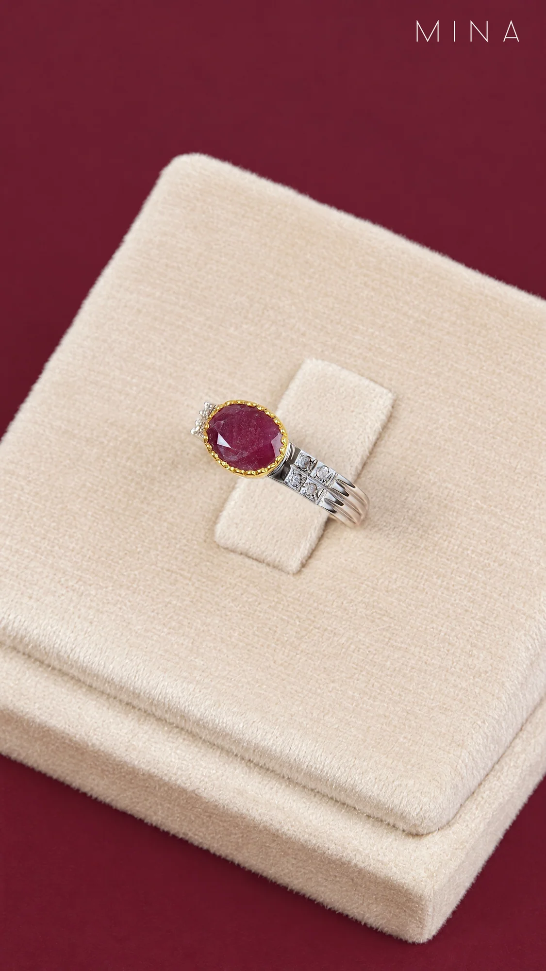 Natural Ruby Ring No. 17, view 1 — House of Mina