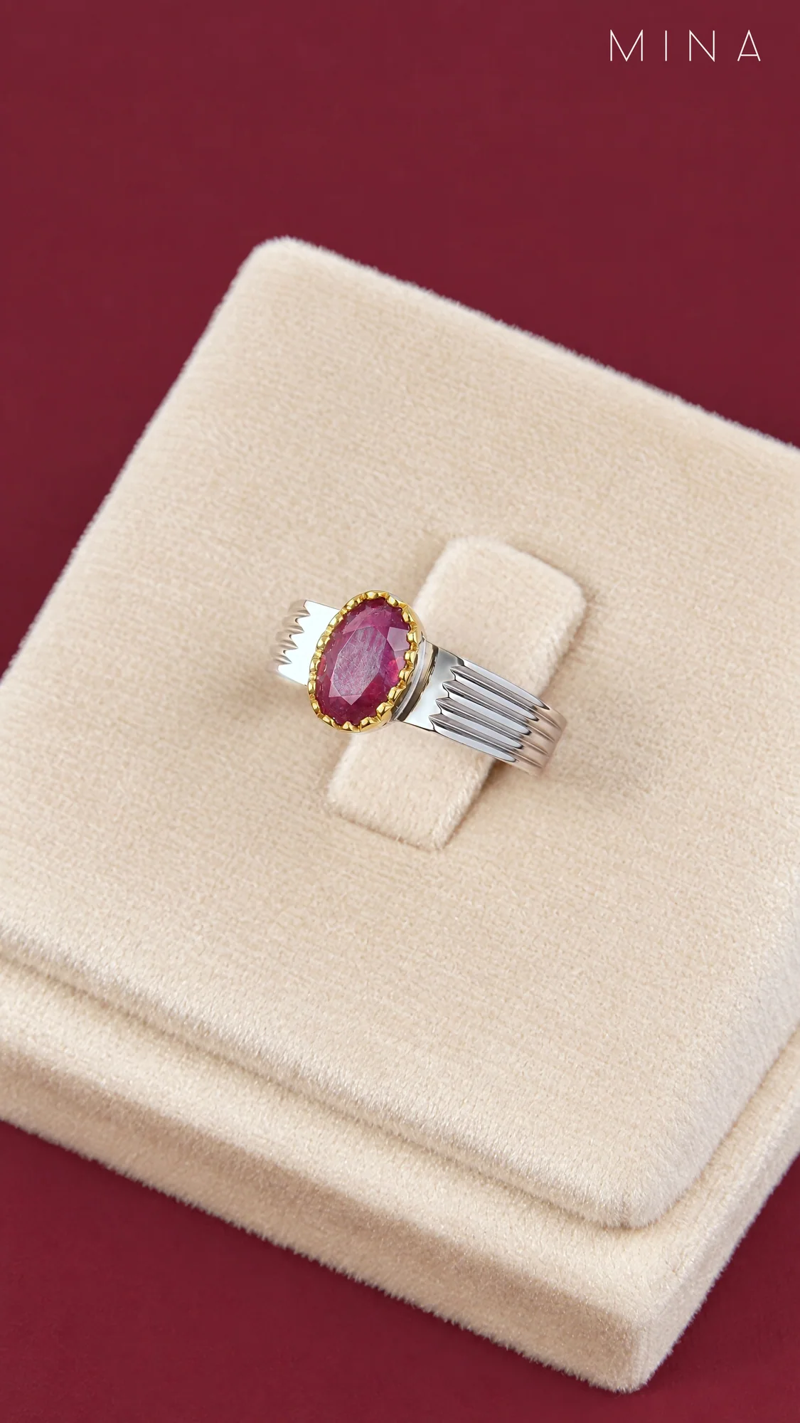 Natural Ruby Ring No. 18, view 1 — House of Mina