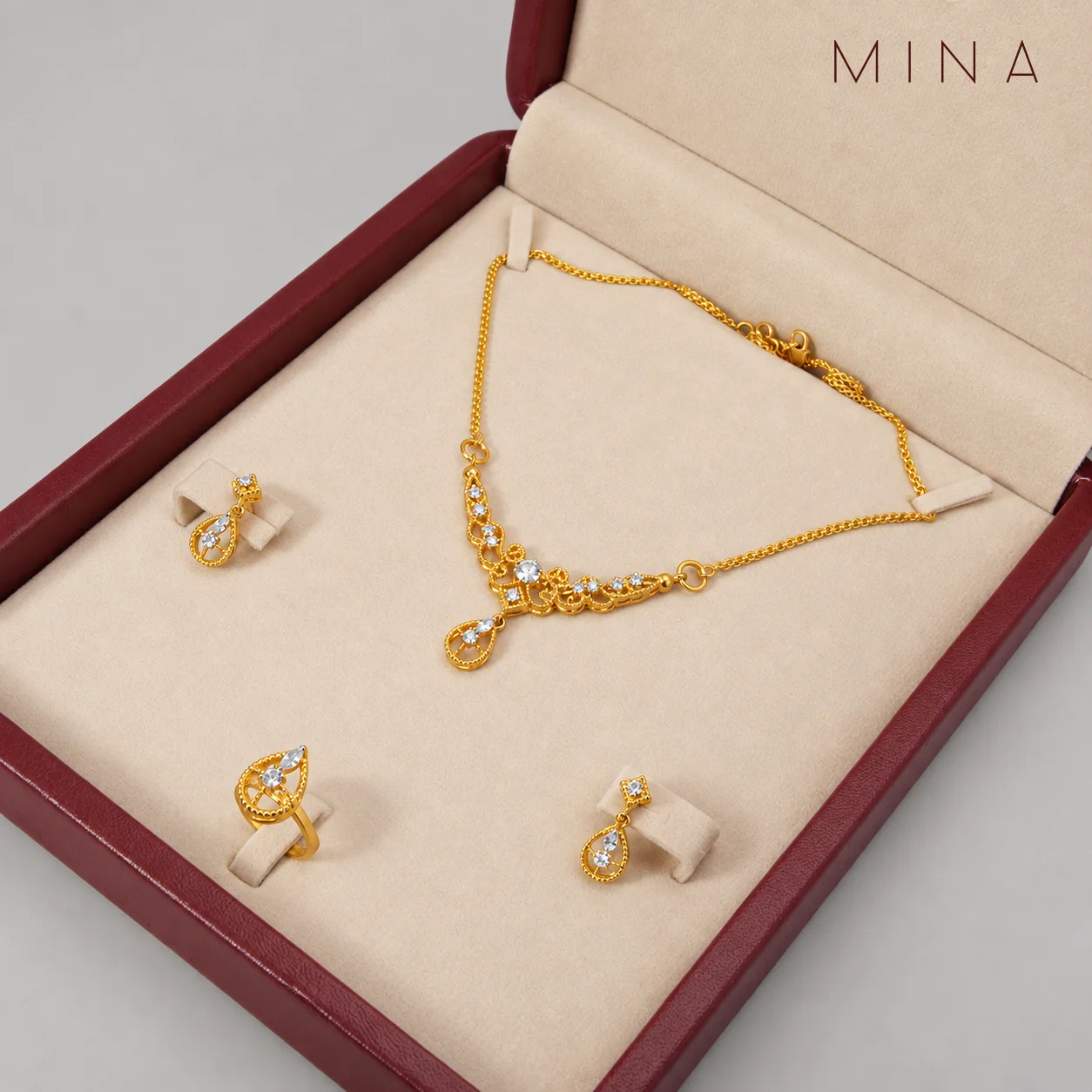 Petite Teardrop Set, view 1 — House of Mina