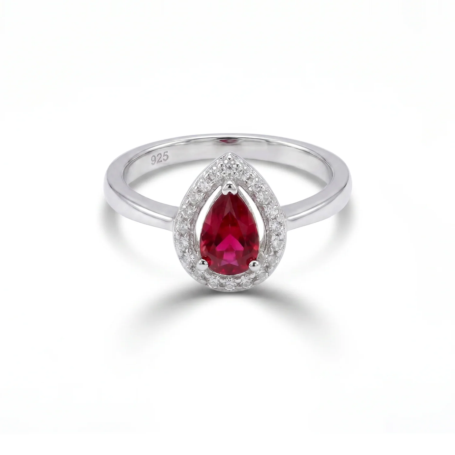 Ruby Halo Ring