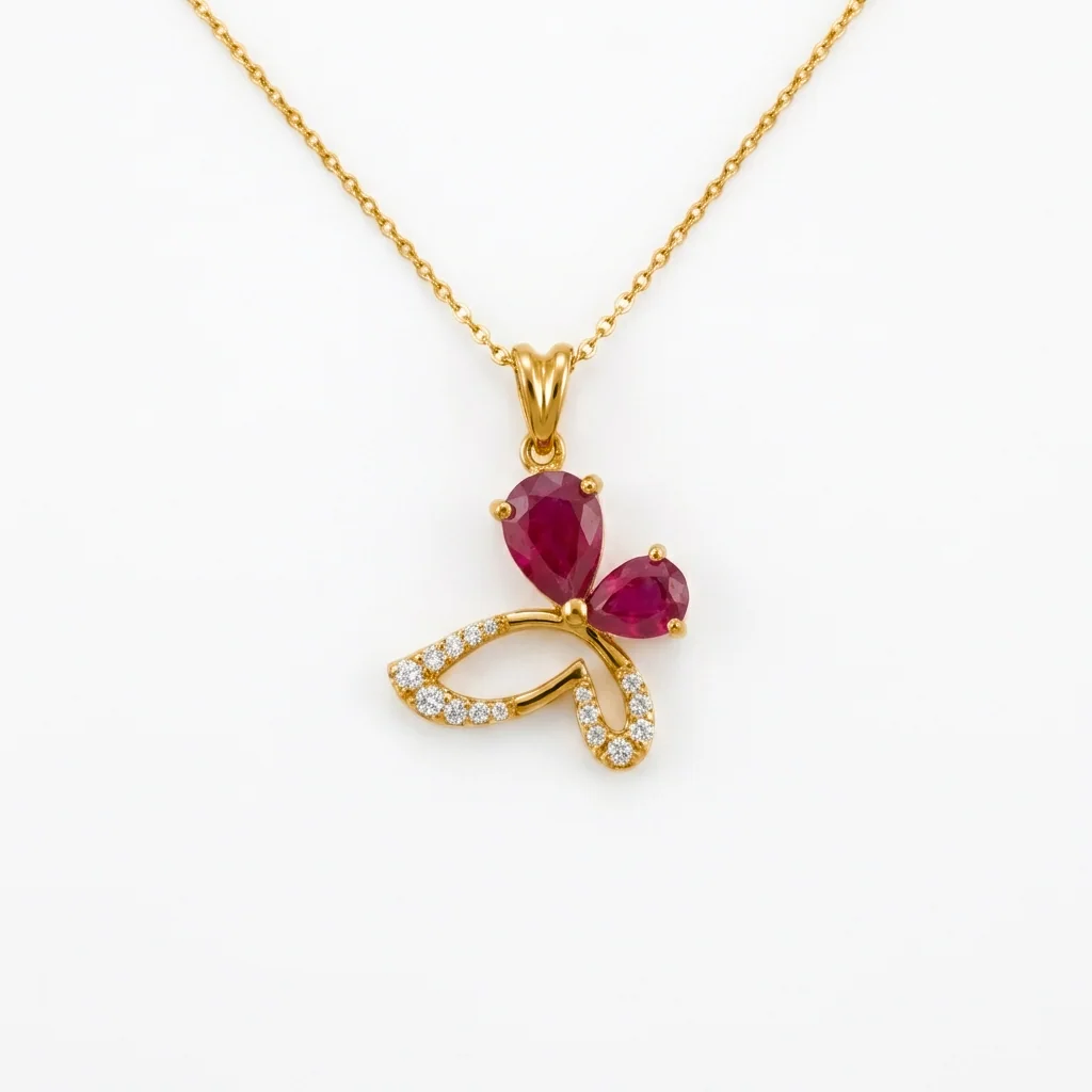 Lyla Pendant Necklace, view 4 — House of Mina