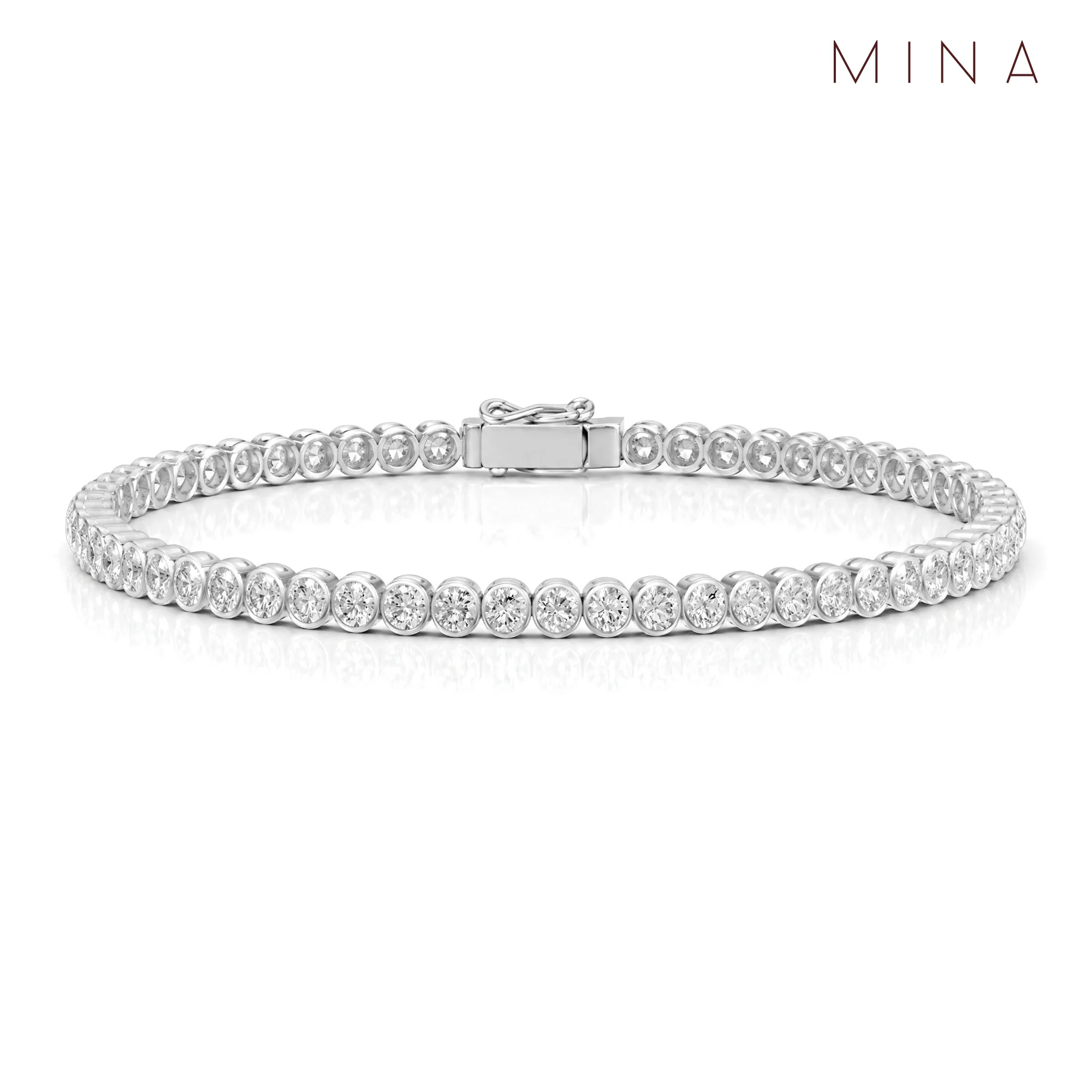 Lyra Tennis Bracelet, view 1 — House of Mina