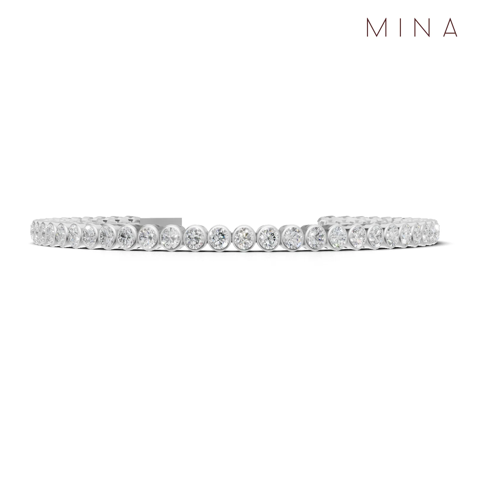 Lyra Tennis Bracelet, view 2 — House of Mina