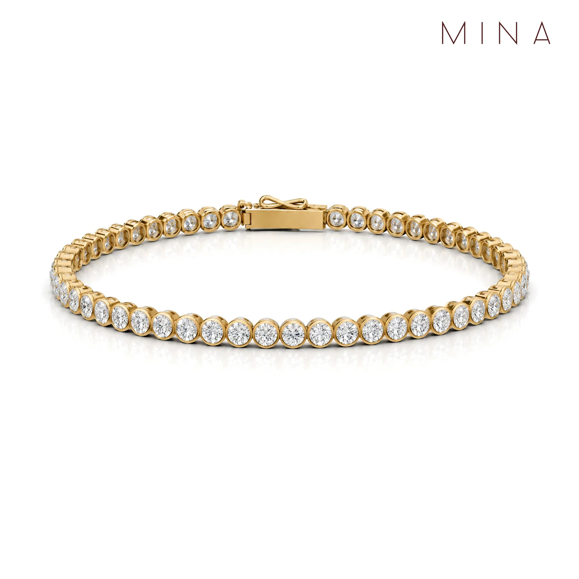 Lyra Tennis Bracelet, view 4 — House of Mina