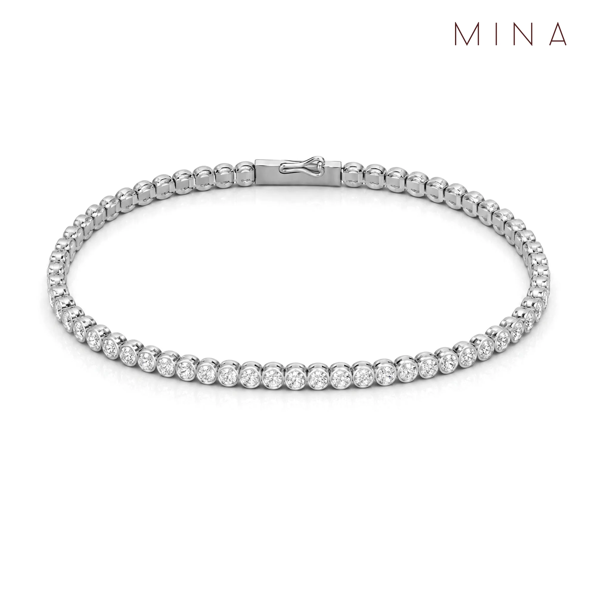 Lyra Tennis Bracelet, view 6 — House of Mina