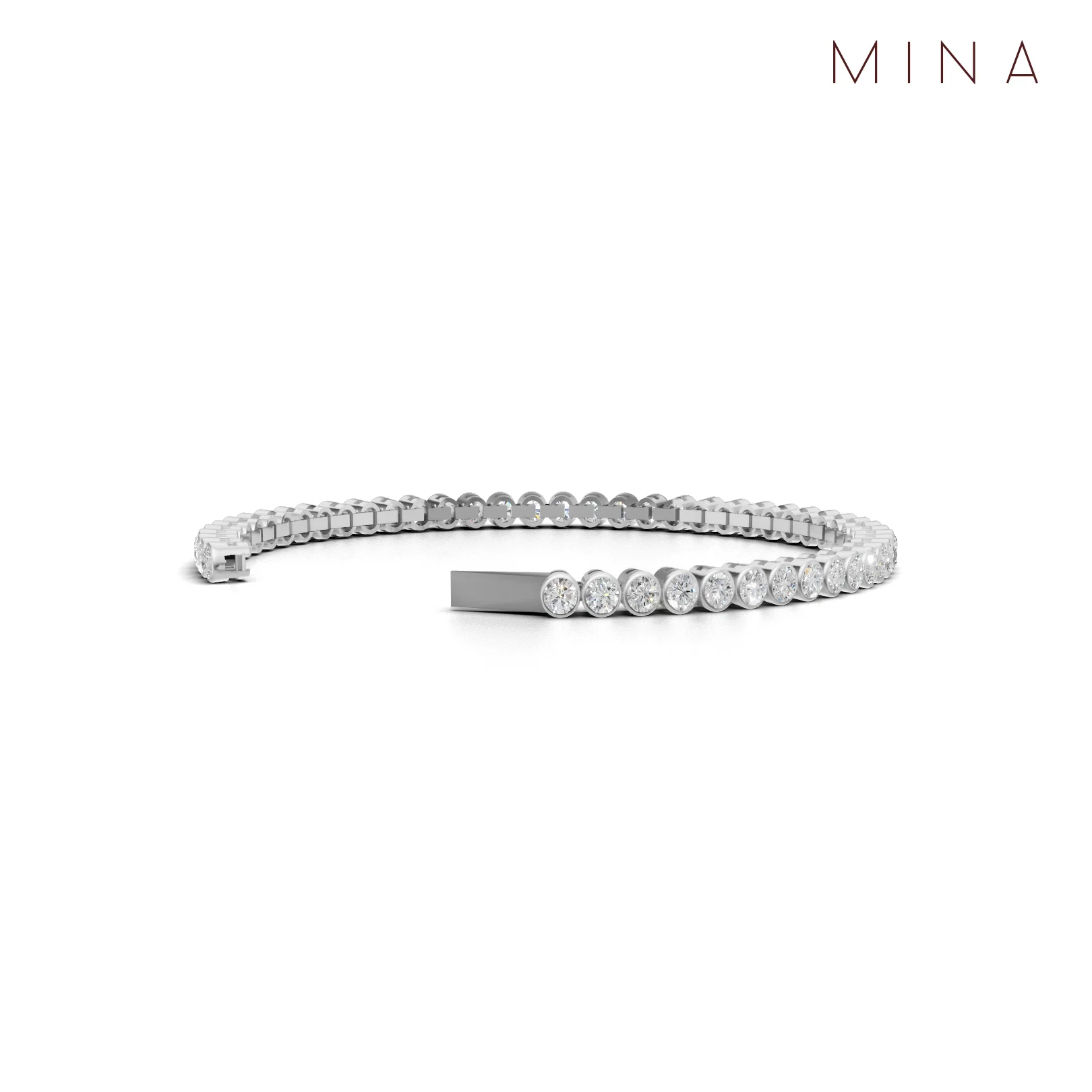 Lyra Tennis Bracelet, view 7 — House of Mina