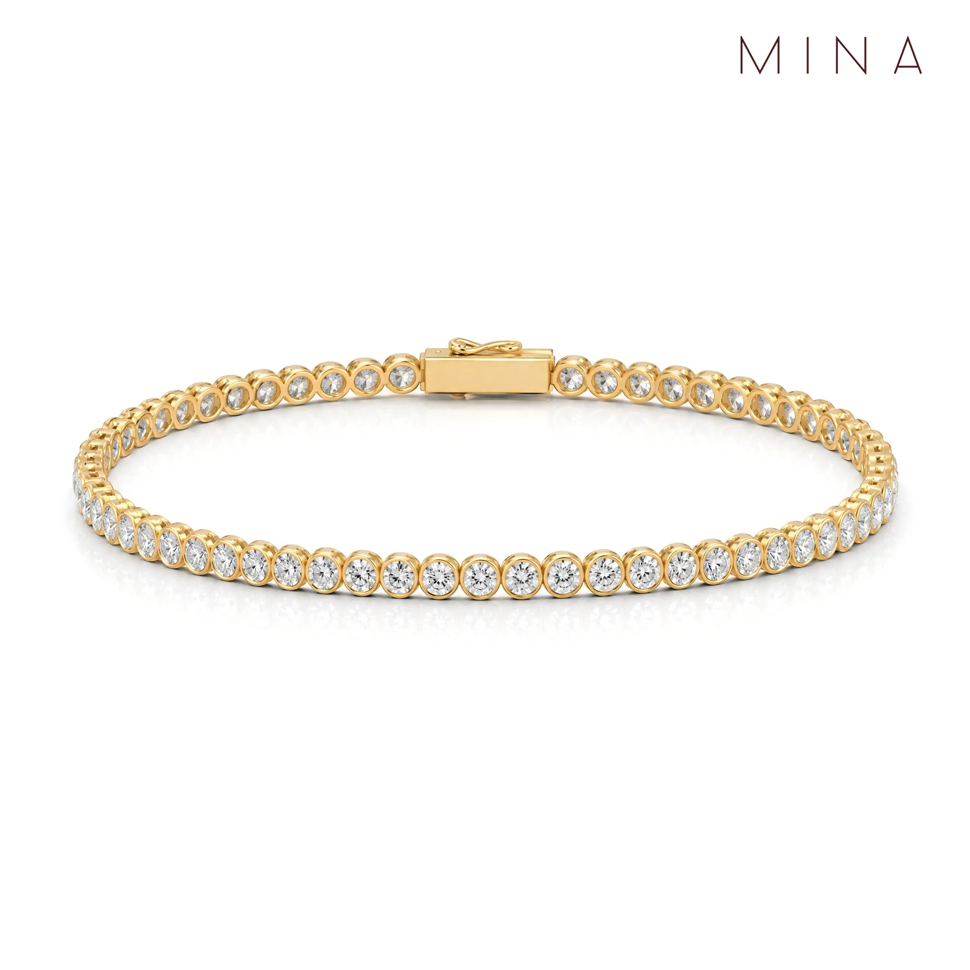 Lyra Tennis Bracelet, view 8 — House of Mina