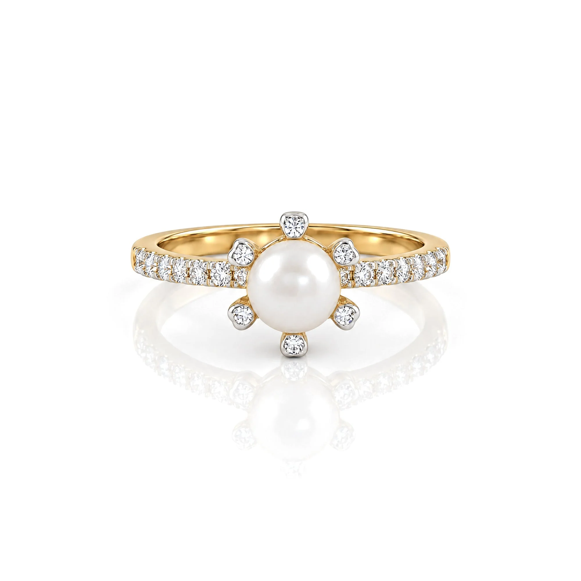 Margaux Pearl Ring, view 1 — House of Mina