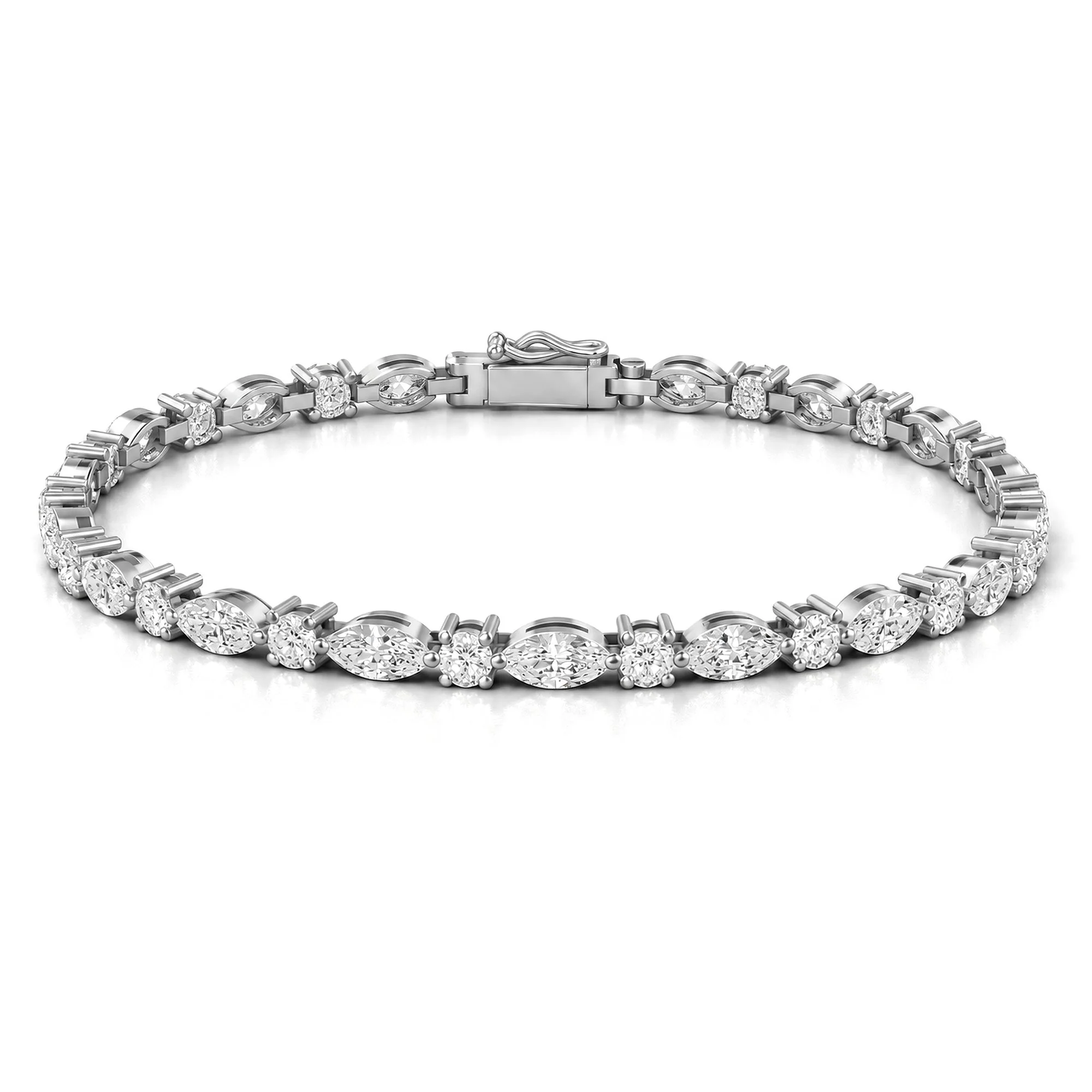Marquise Muse Tennis Bracelet, view 1 — House of Mina