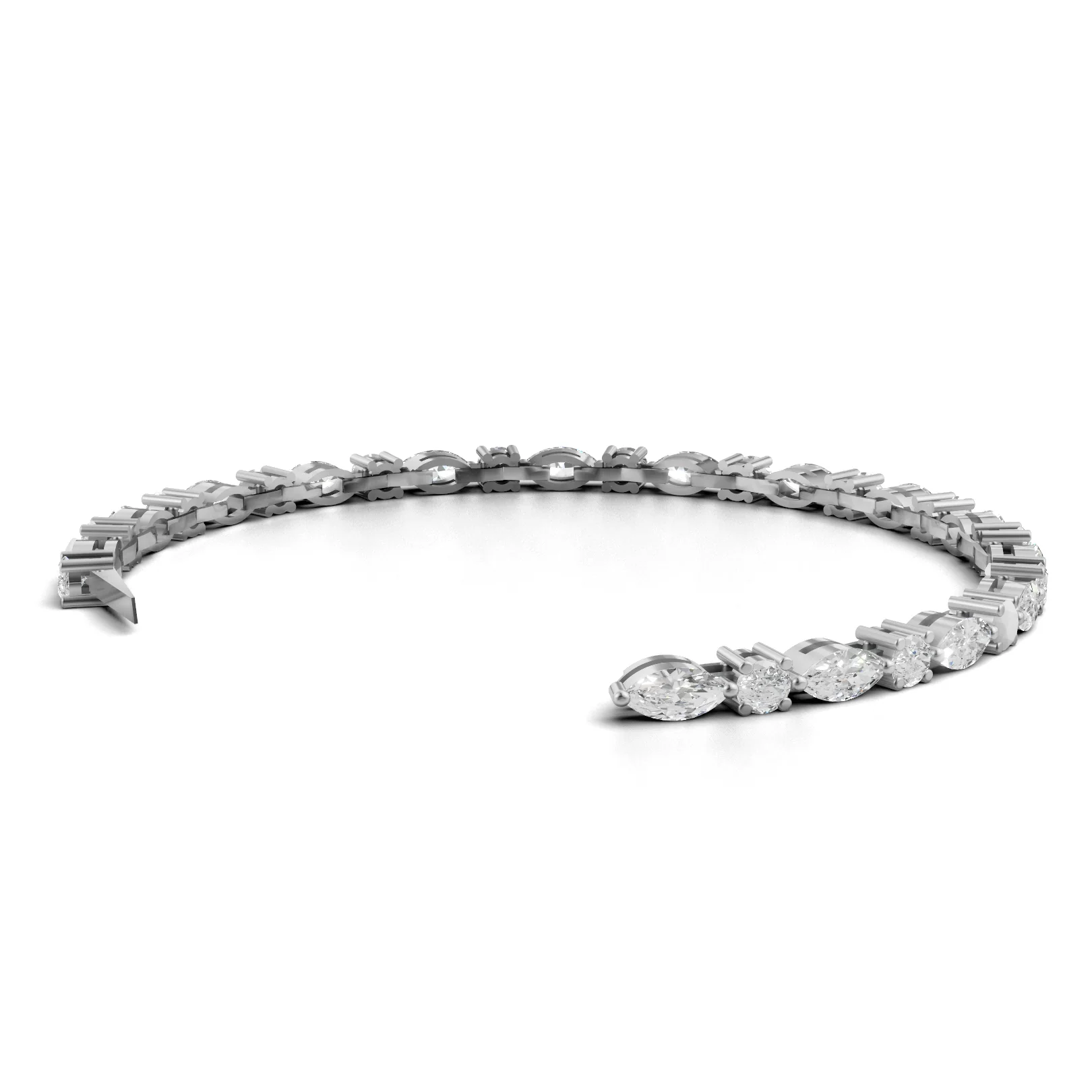 Marquise Muse Tennis Bracelet, view 10 — House of Mina
