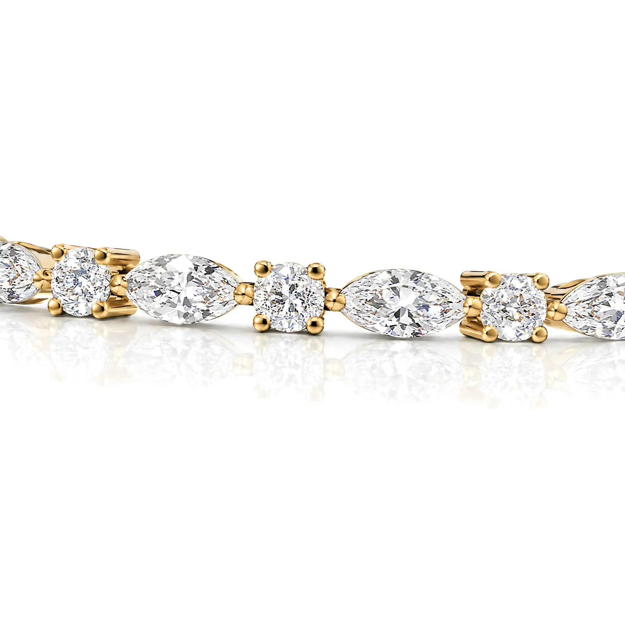 Marquise Muse Tennis Bracelet, view 11 — House of Mina