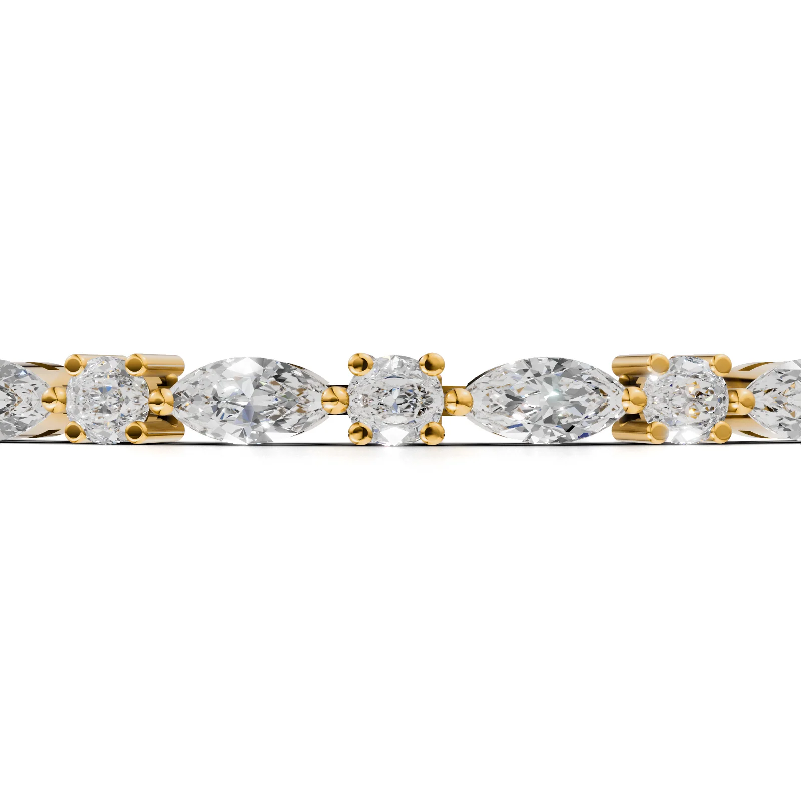 Marquise Muse Tennis Bracelet, view 12 — House of Mina