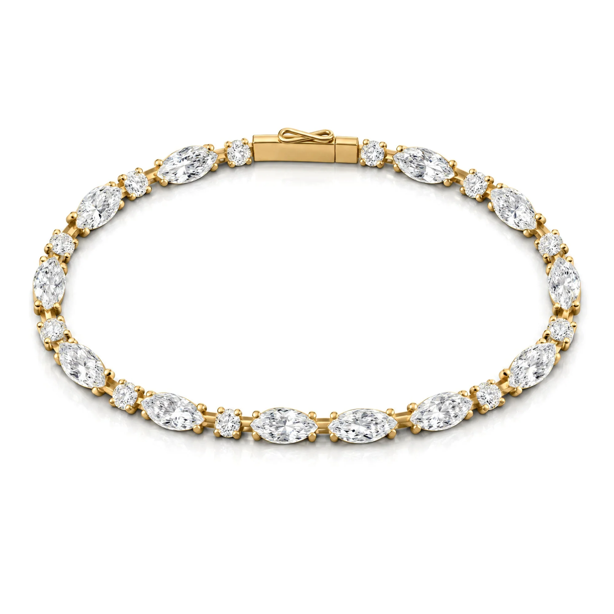Marquise Muse Tennis Bracelet, view 14 — House of Mina