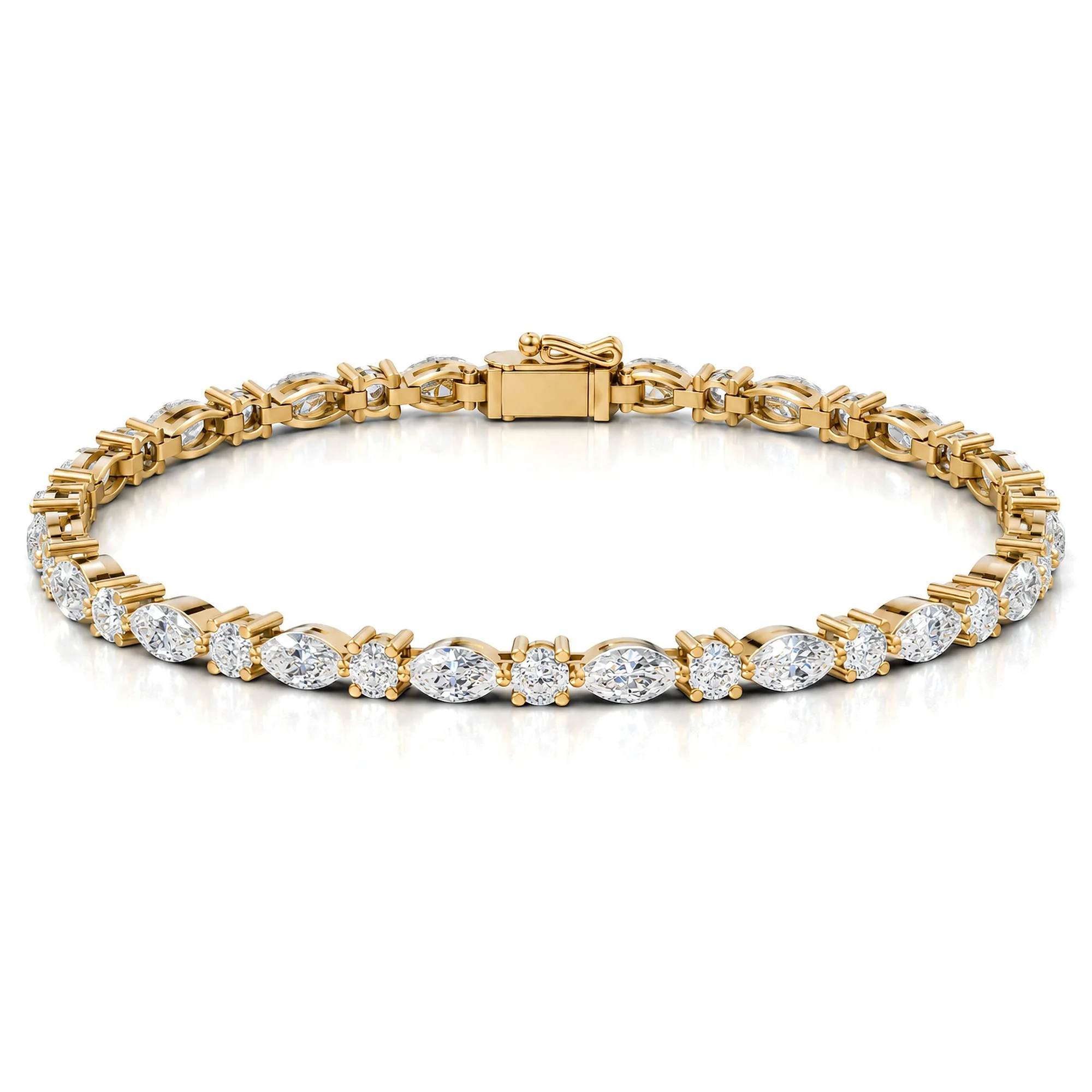 Marquise Muse Tennis Bracelet, view 5 — House of Mina