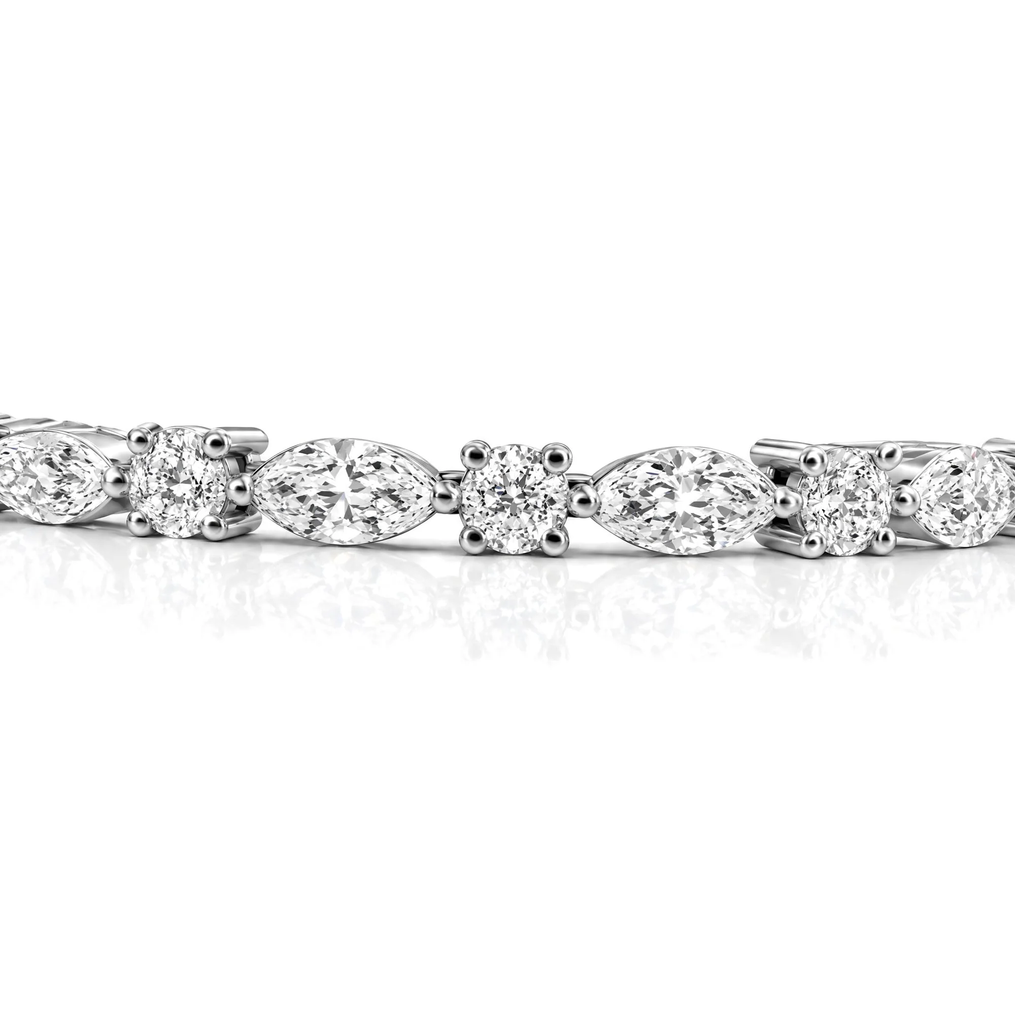 Marquise Muse Tennis Bracelet, view 7 — House of Mina