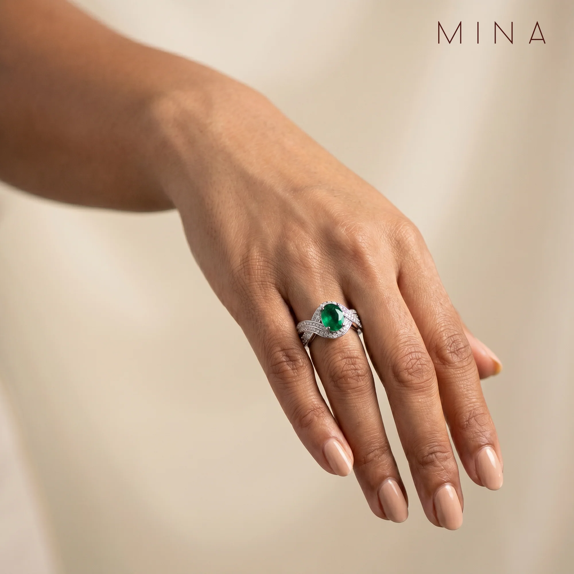 Crossover Ring, view 2 — House of Mina