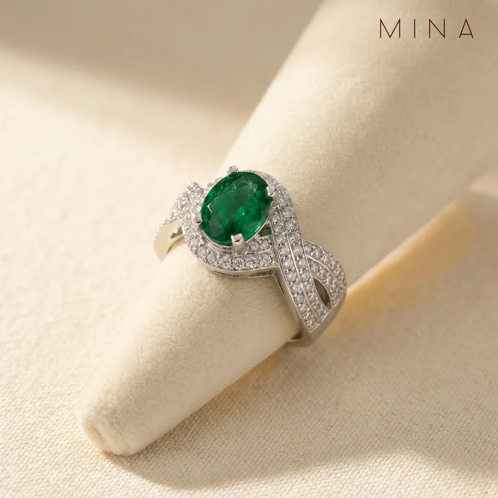 Crossover Ring, view 3 — House of Mina