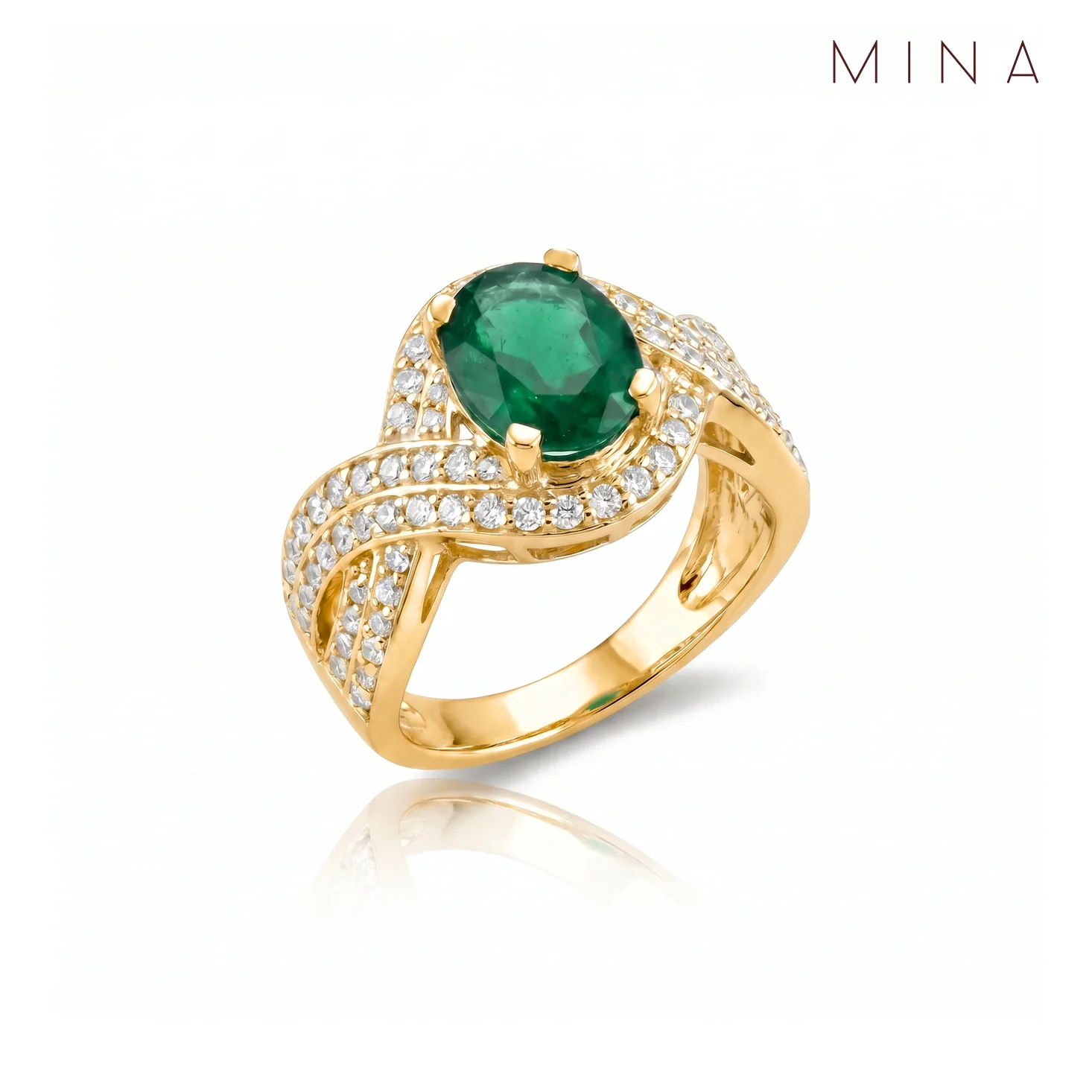 Crossover Ring, view 4 — House of Mina