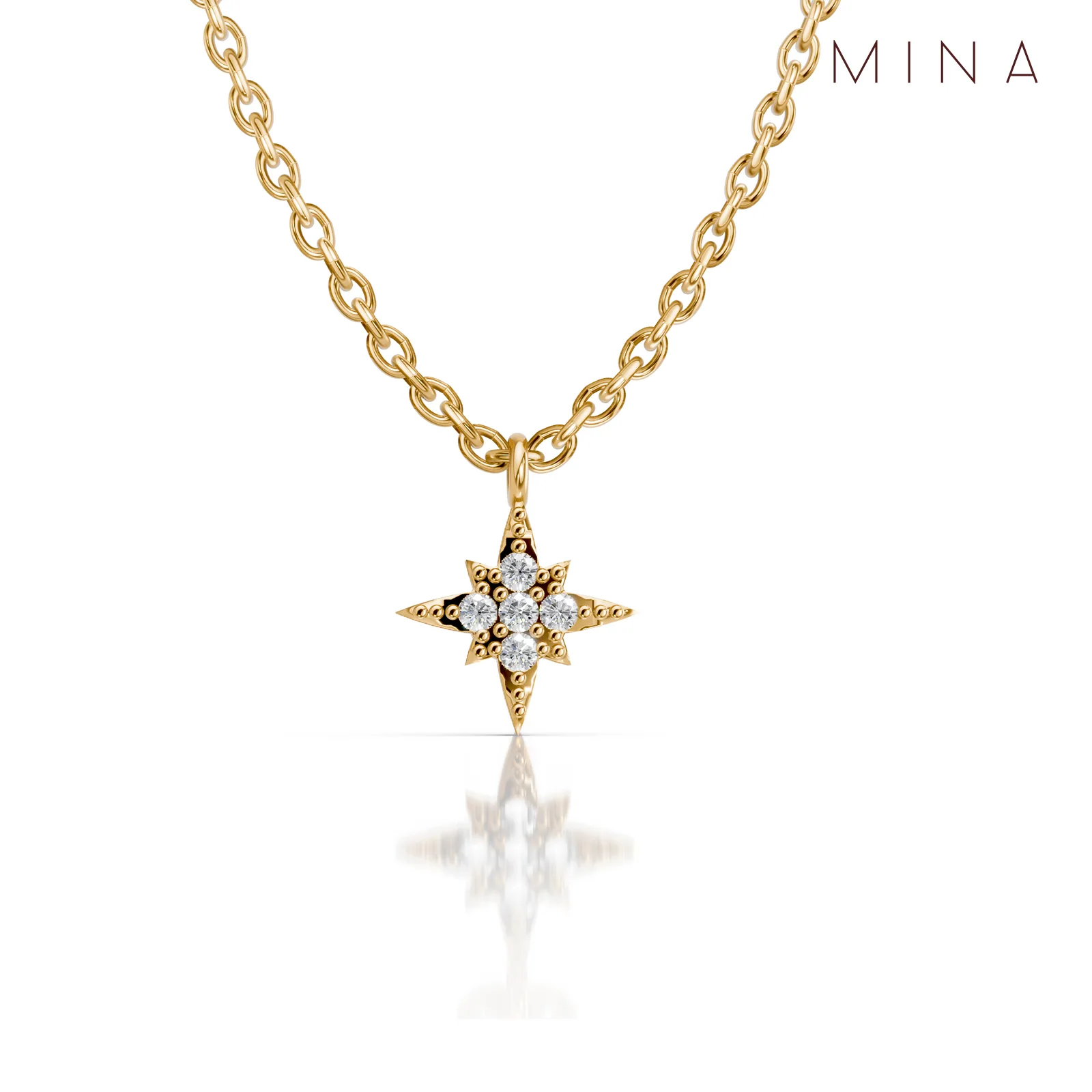 North Star Pendant Necklace, view 1 — House of Mina