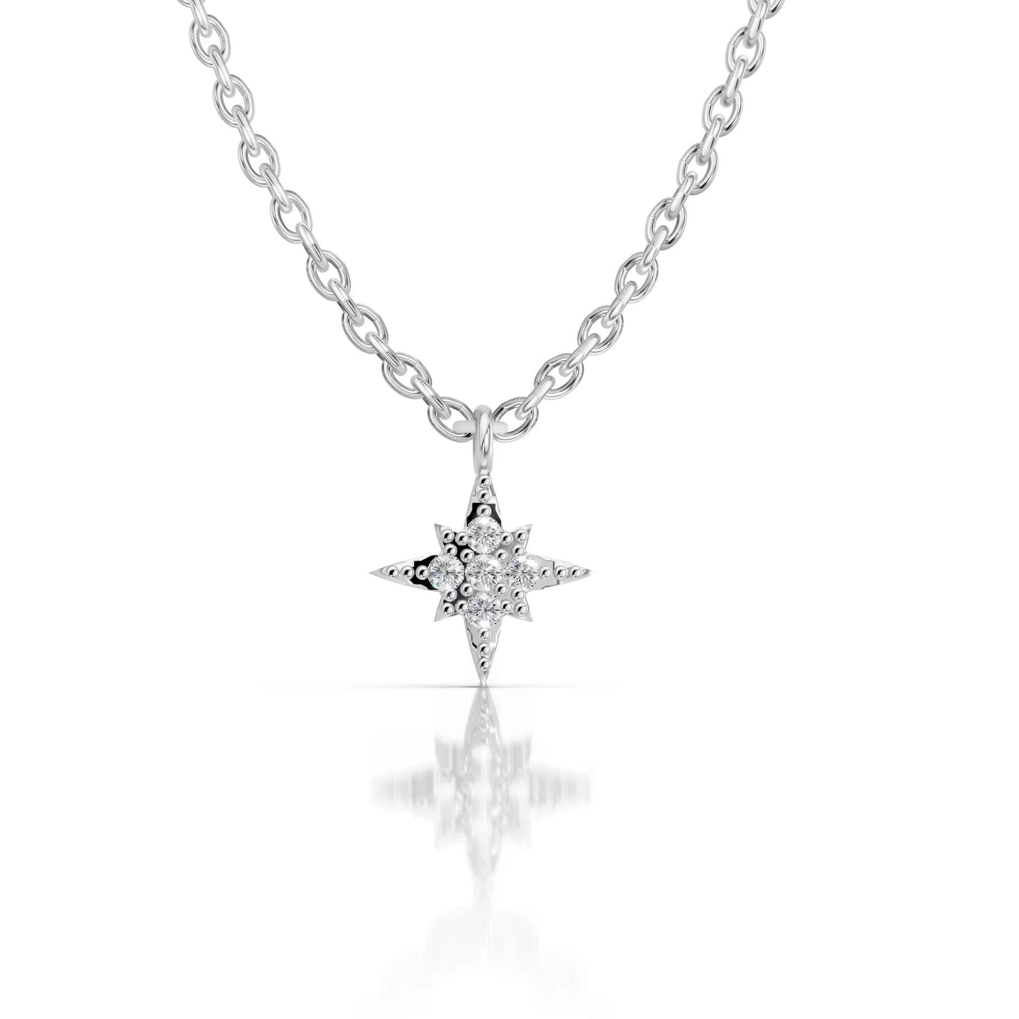North Star Pendant Necklace, view 2 — House of Mina