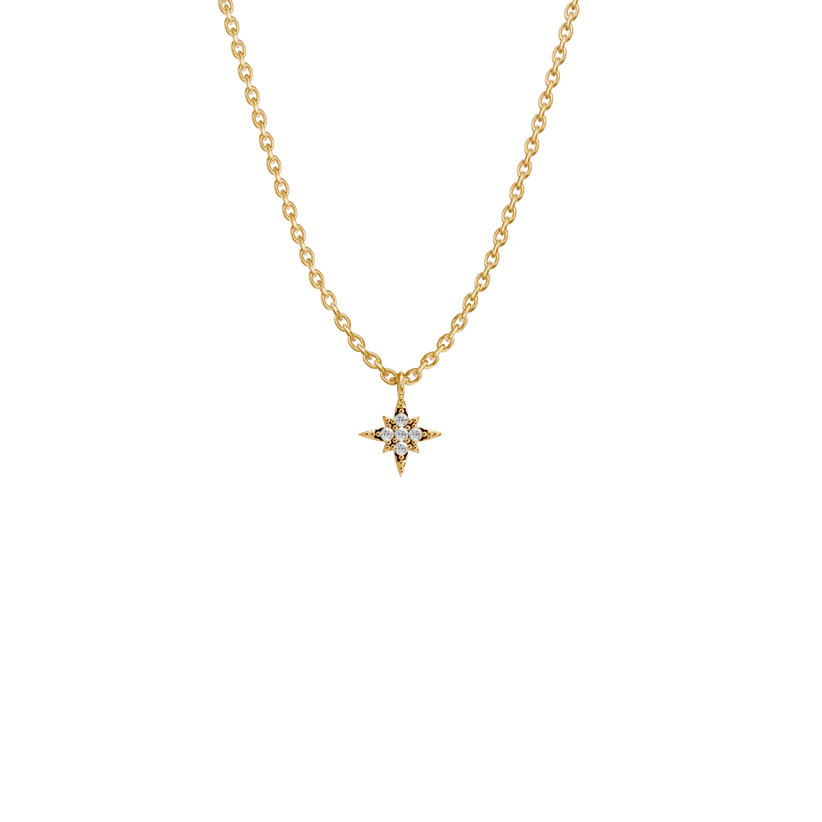 North Star Pendant Necklace, view 4 — House of Mina