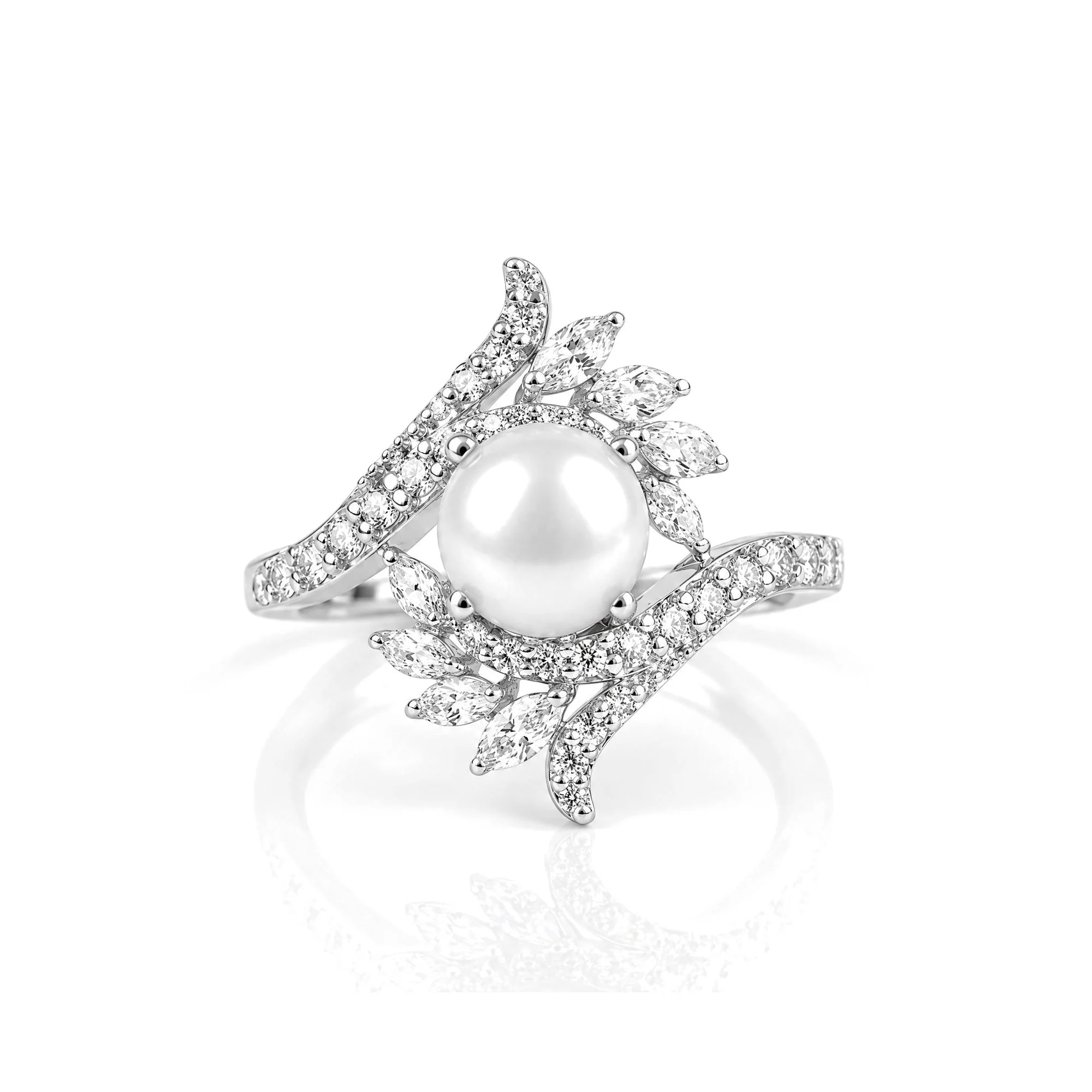 Nova Pearl Ring, view 5 — House of Mina
