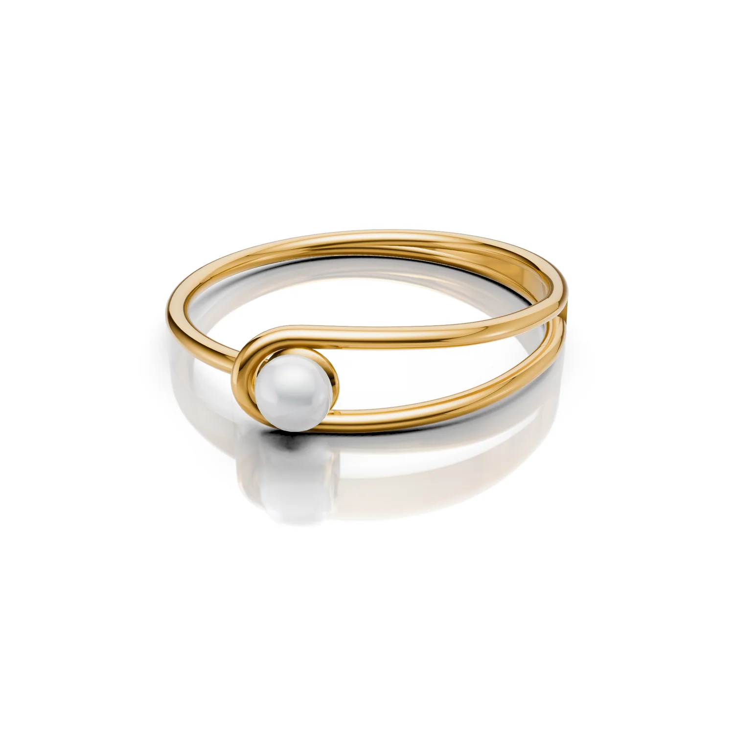 Pearl Orb Ring, view 2 — House of Mina