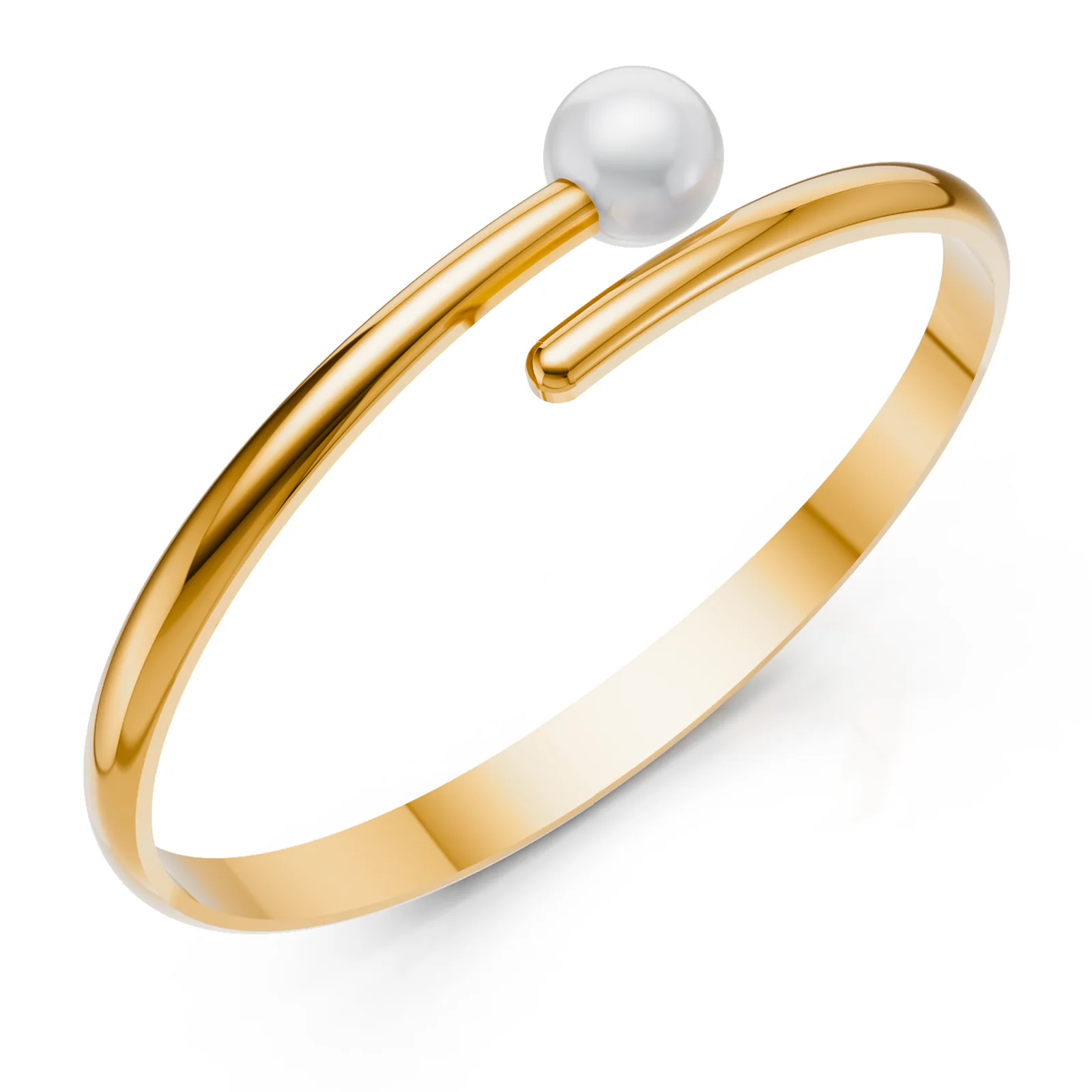 Pearl Orbit Cuff, view 1 — House of Mina