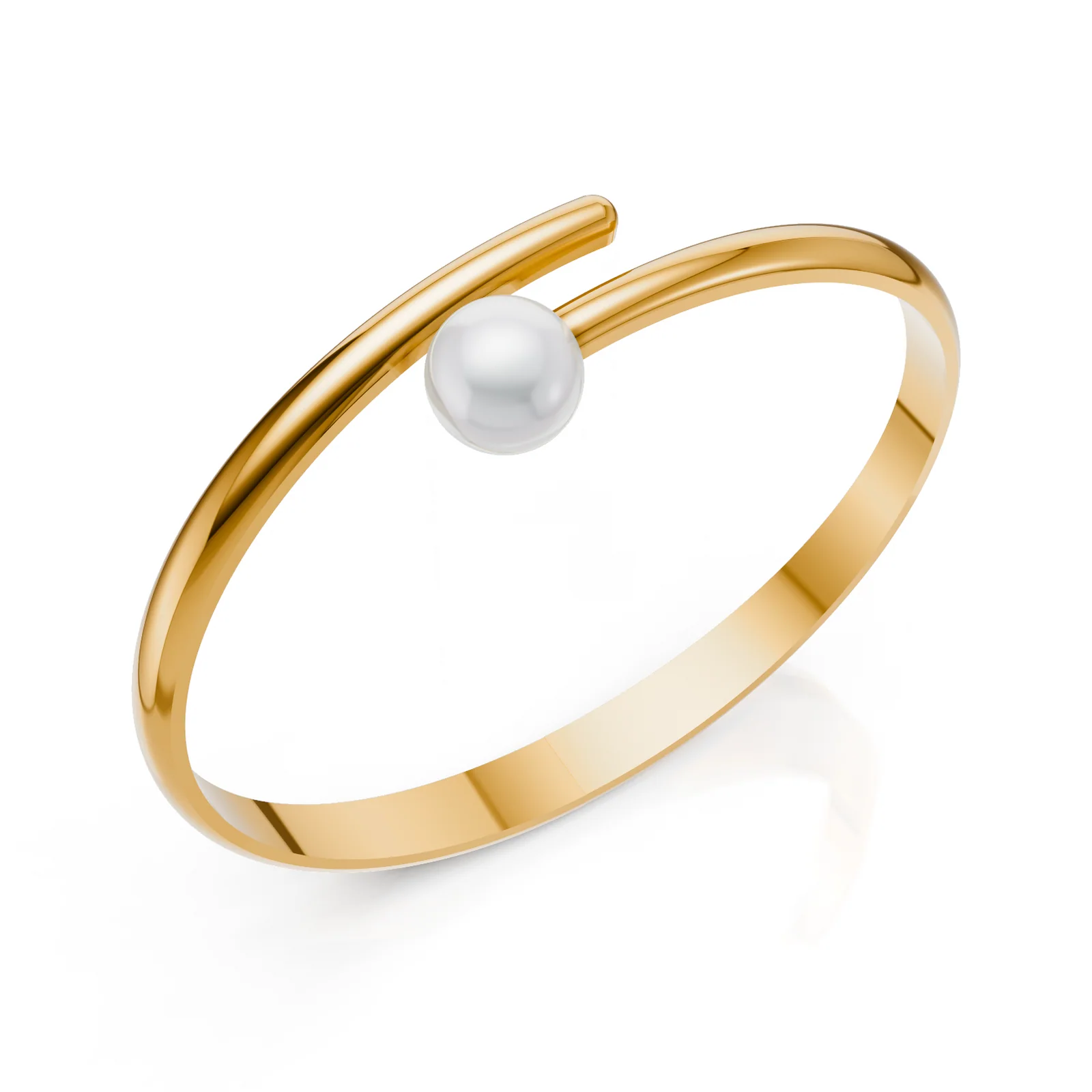 Pearl Orbit Cuff, view 2 — House of Mina
