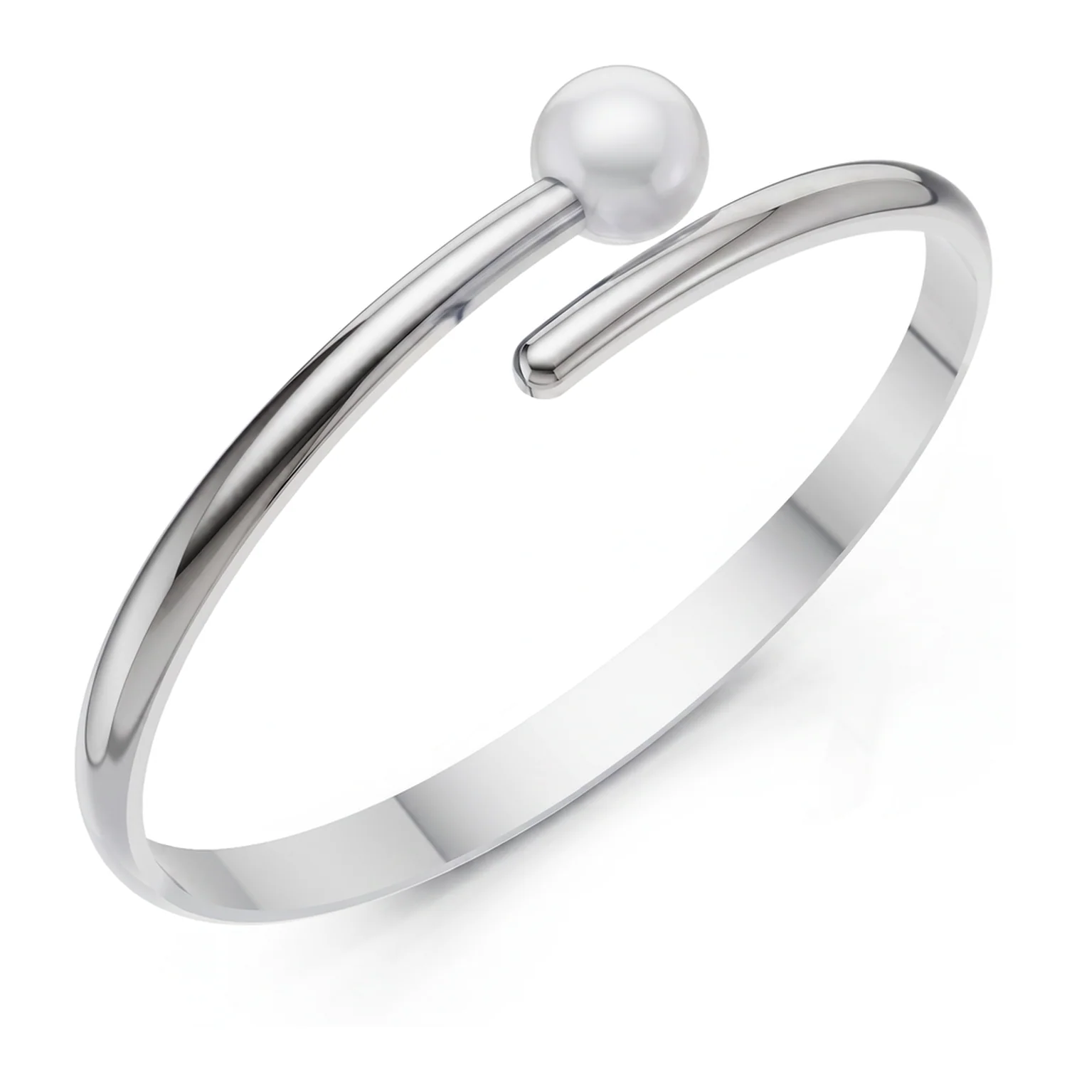 Pearl Orbit Cuff, view 4 — House of Mina