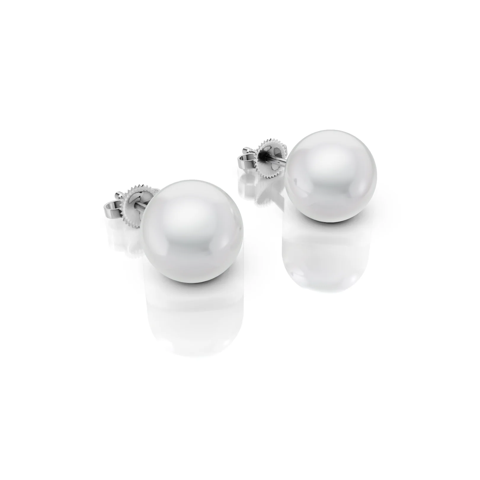 Pearl Studs, view 2 — House of Mina