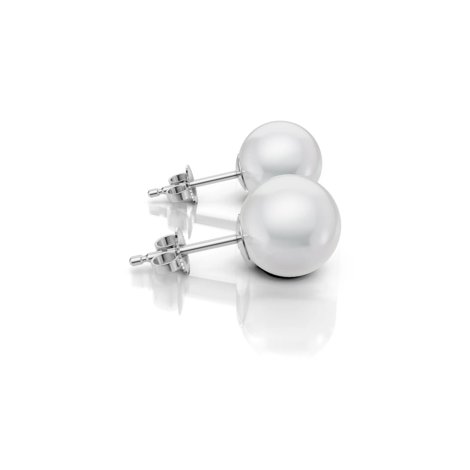 Pearl Studs, view 3 — House of Mina
