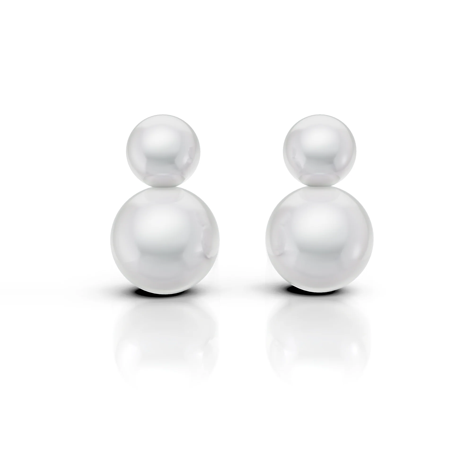 Pearl Duo Studs, view 1 — House of Mina