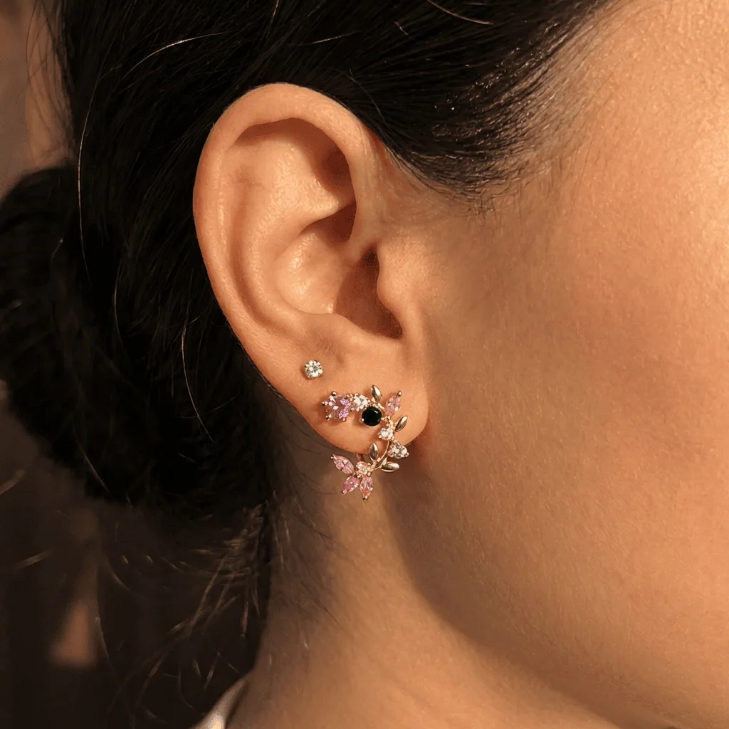 Posy Earrings, view 2 — House of Mina