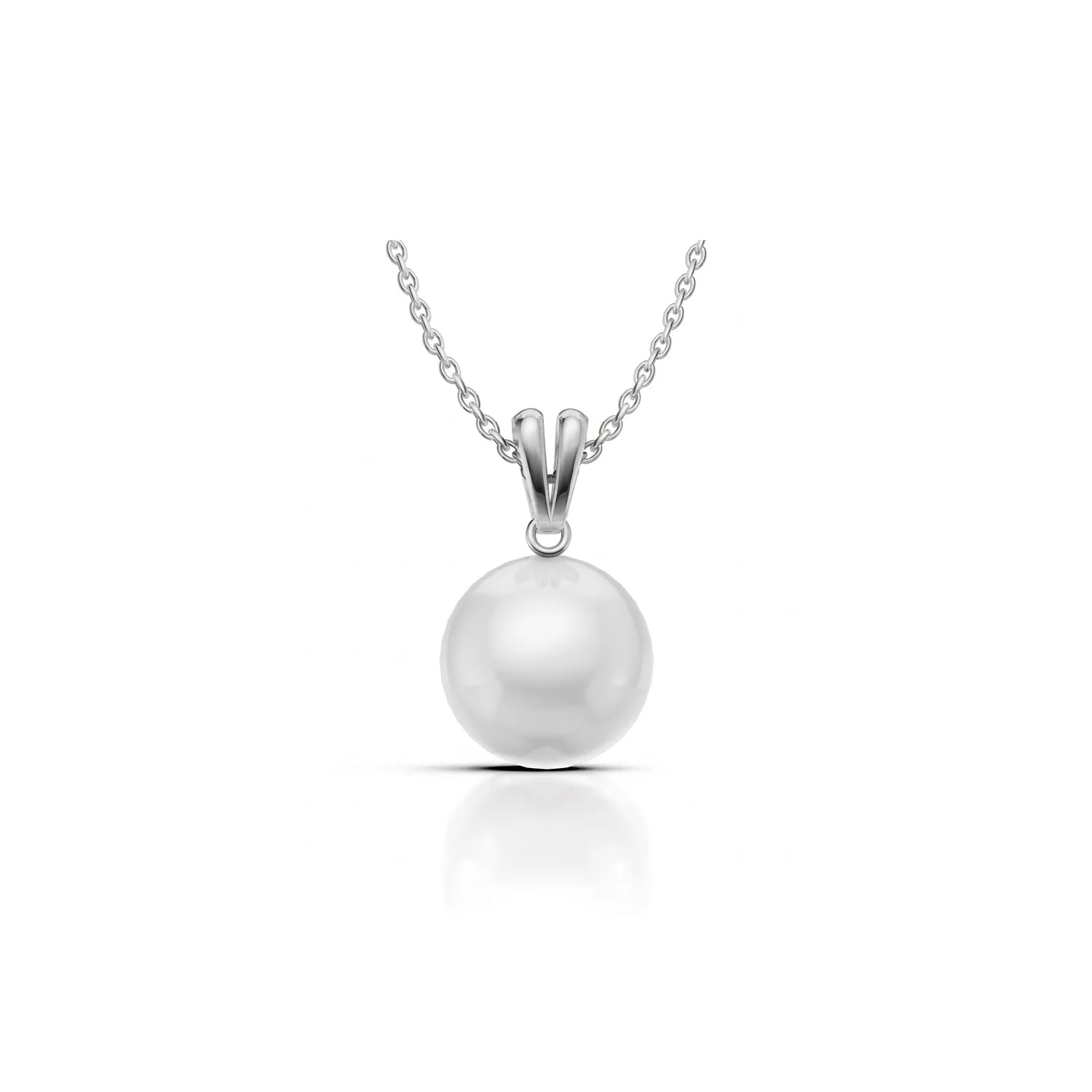 Round Pearl Pendant, view 5 — House of Mina