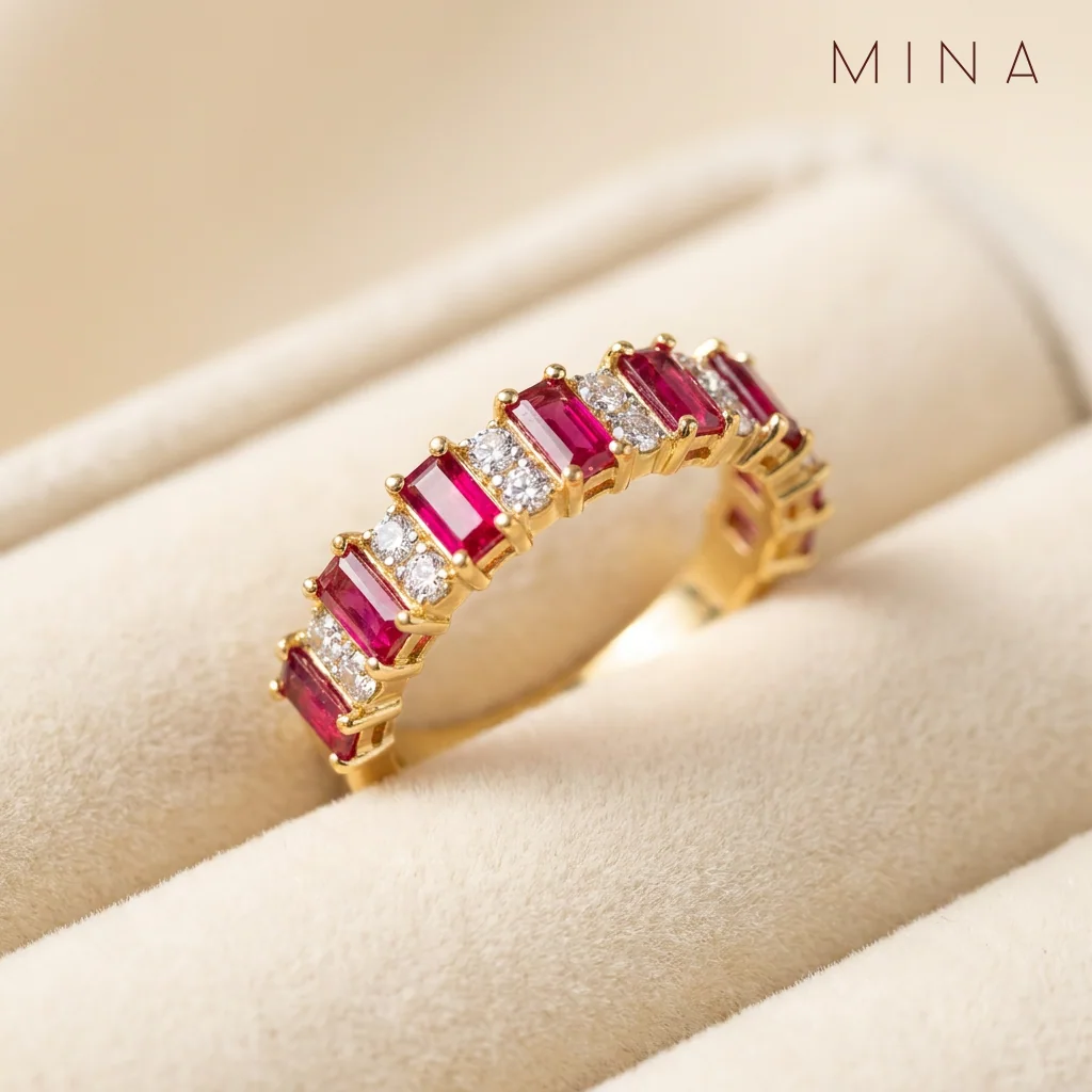 Ruby Baguette Ring
