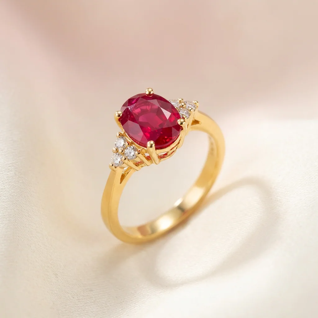 Layla Ruby Solitaire Ring