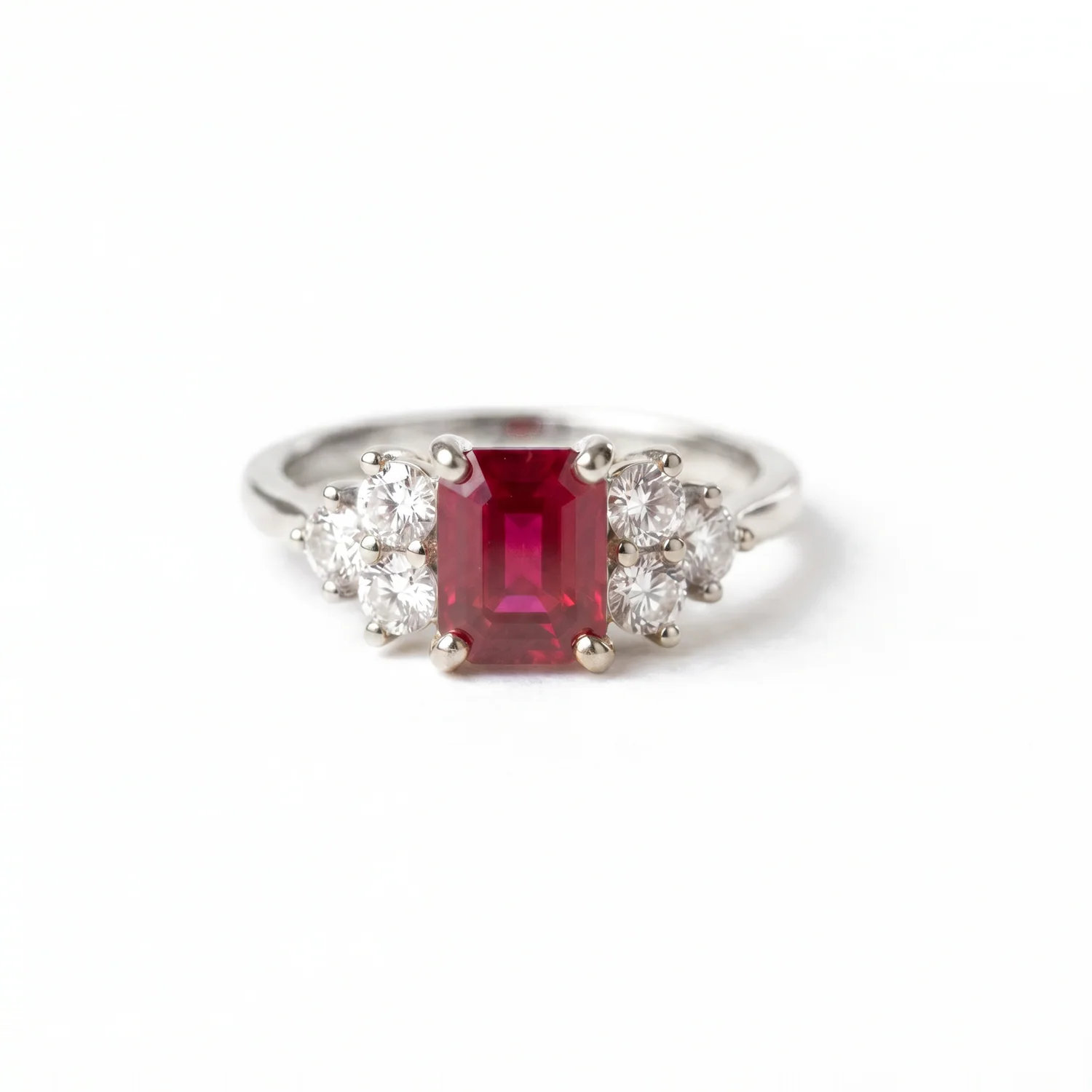 Ruby Three-Stone Ring