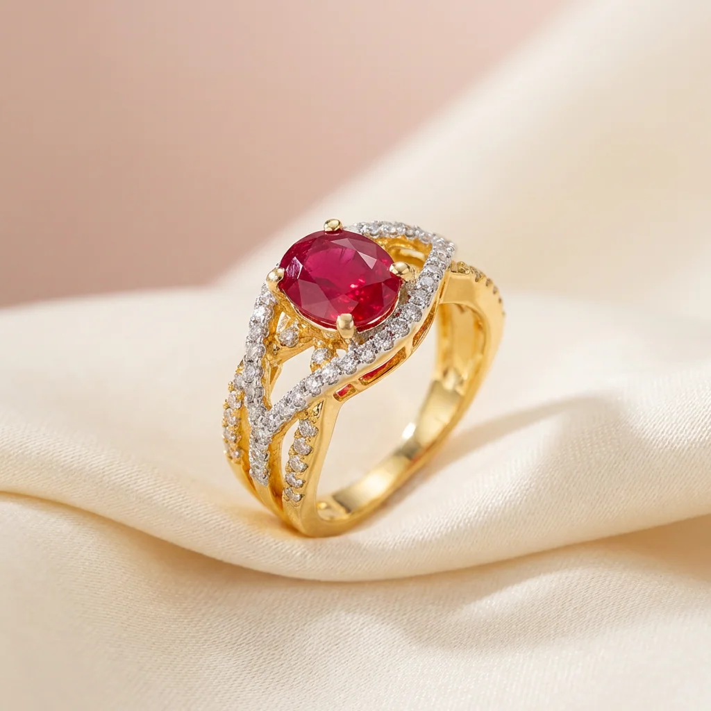 Zoya Ruby Twist Statement Ring