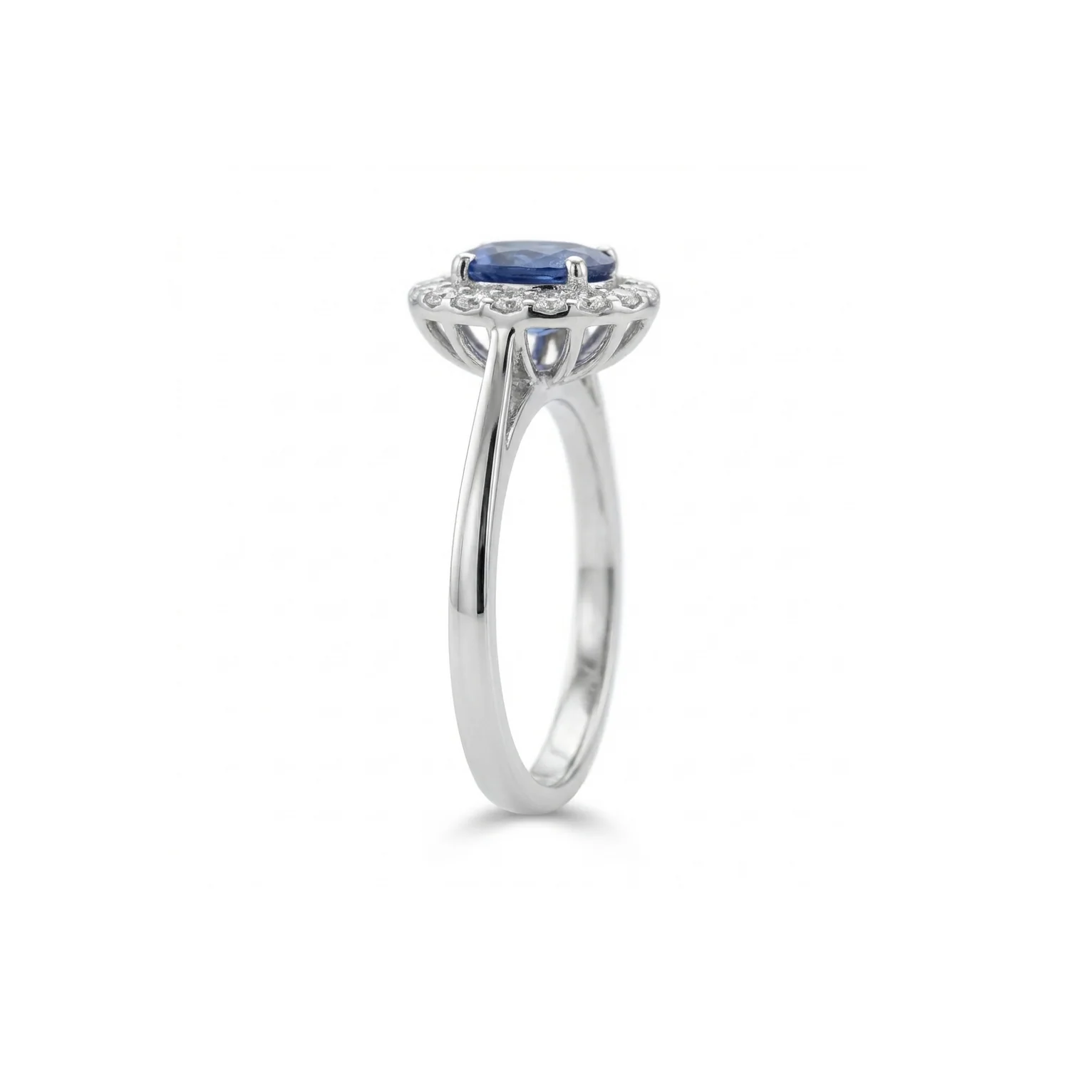 Safira Halo Ring, view 4 — House of Mina