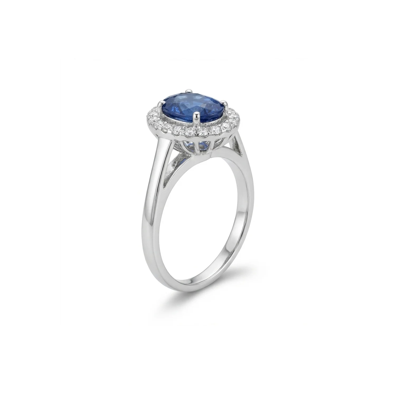 Safira Halo Ring, view 5 — House of Mina