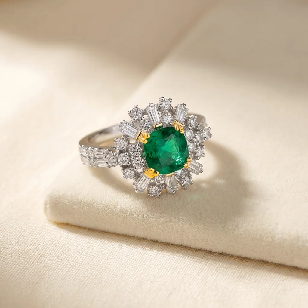 Deco Halo Cocktail Ring, view 5 — House of Mina